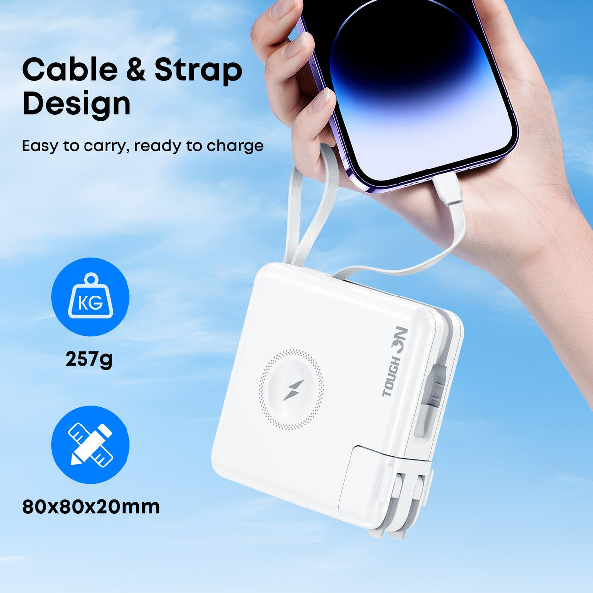 Tough On MagGo 5-in-1 Universal Travel Power Bank 10000mAh