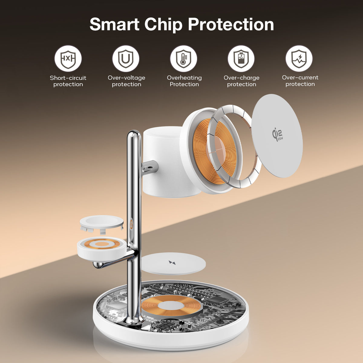 Tough On MagMore Qi2.2 25W 4-in-1 Wireless Charger