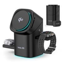 Tough On MagPro QI2 3-in-1 Wireless Charger for Samsung Galaxy Phone Watch Earbuds