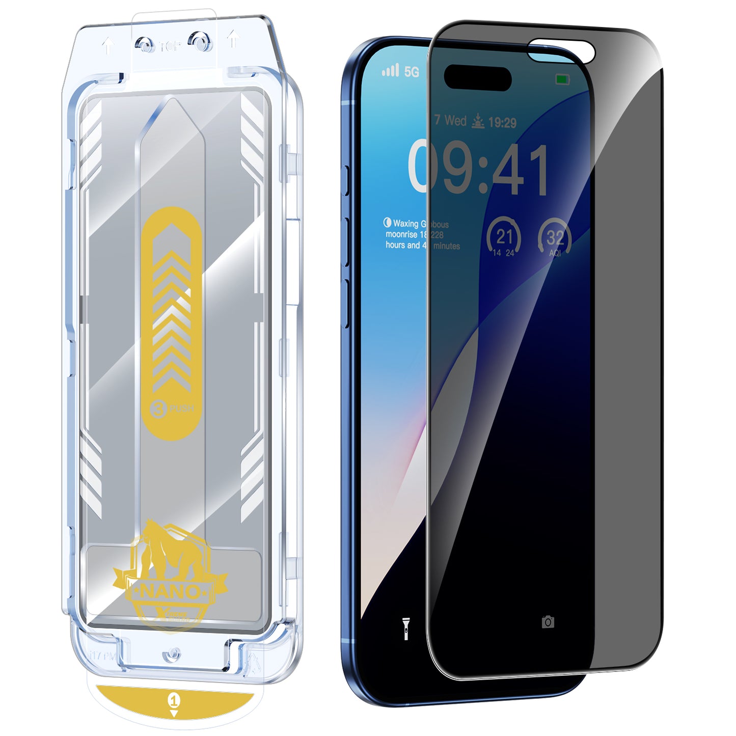 Tough On Privacy Nano Glass Screen Protector for iPhone