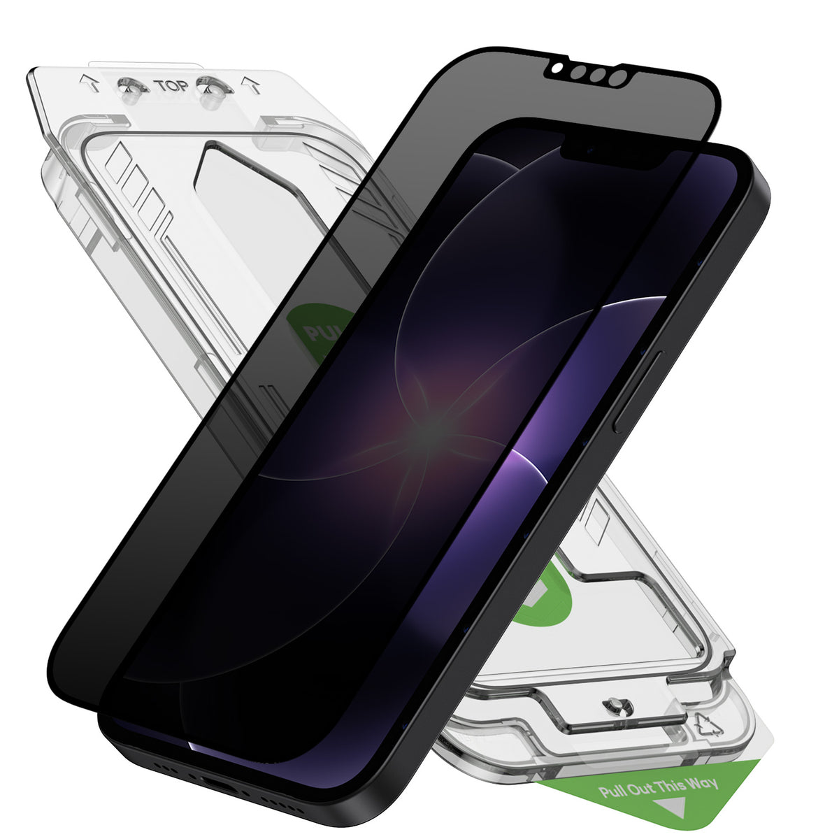Tough On Privacy Nano Glass Screen Protector for iPhone
