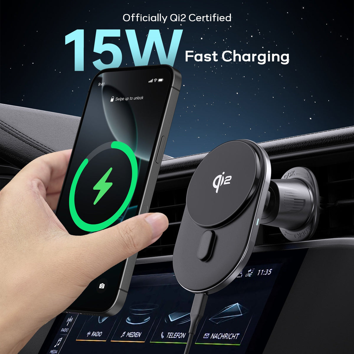 Tough On Qi2 Wireless Car Charger and 65W PD 3.0 Car Charger