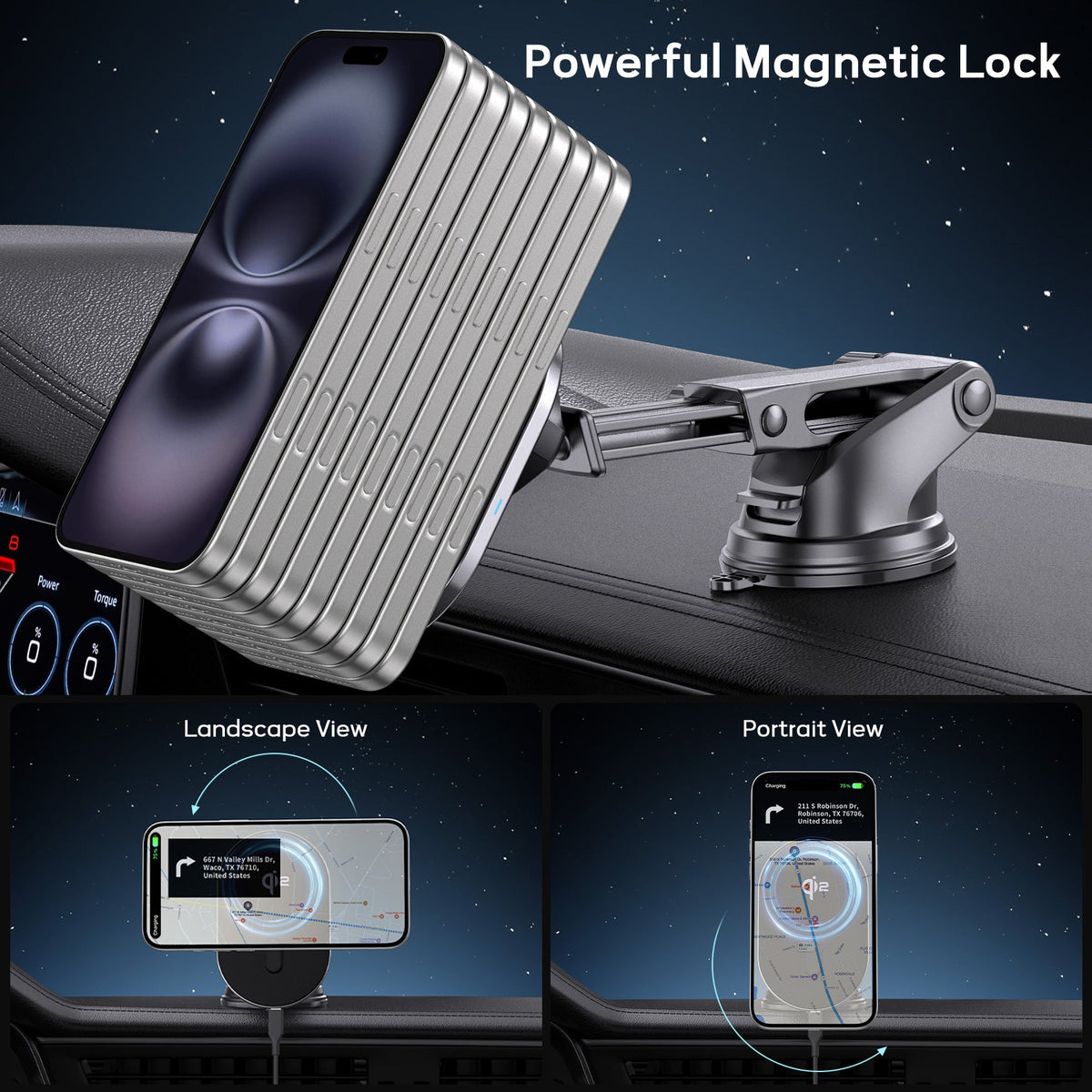 Tough On Qi2 Wireless Car Charger and 65W PD 3.0 Car Charger