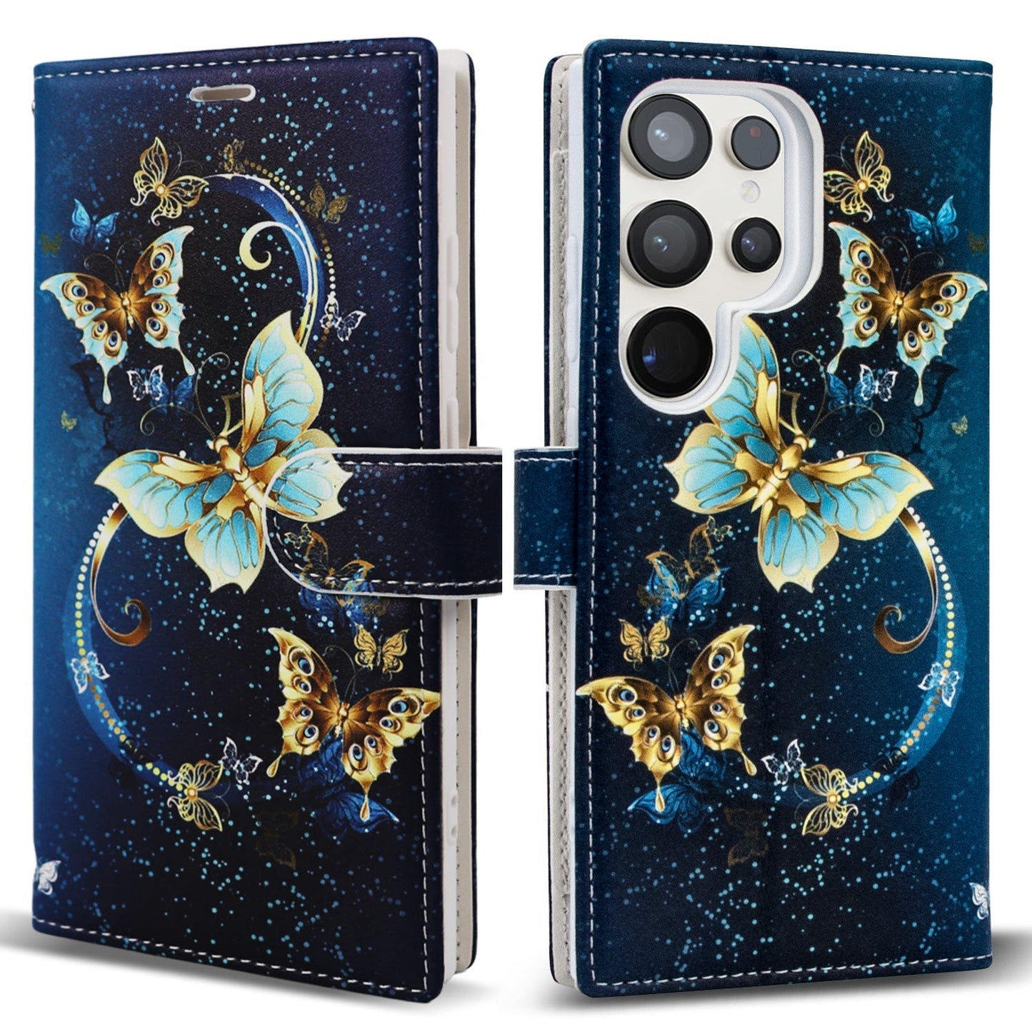 Tough On Samsung Galaxy S24 Ultra Case Wallet Leather Flip Cover-1