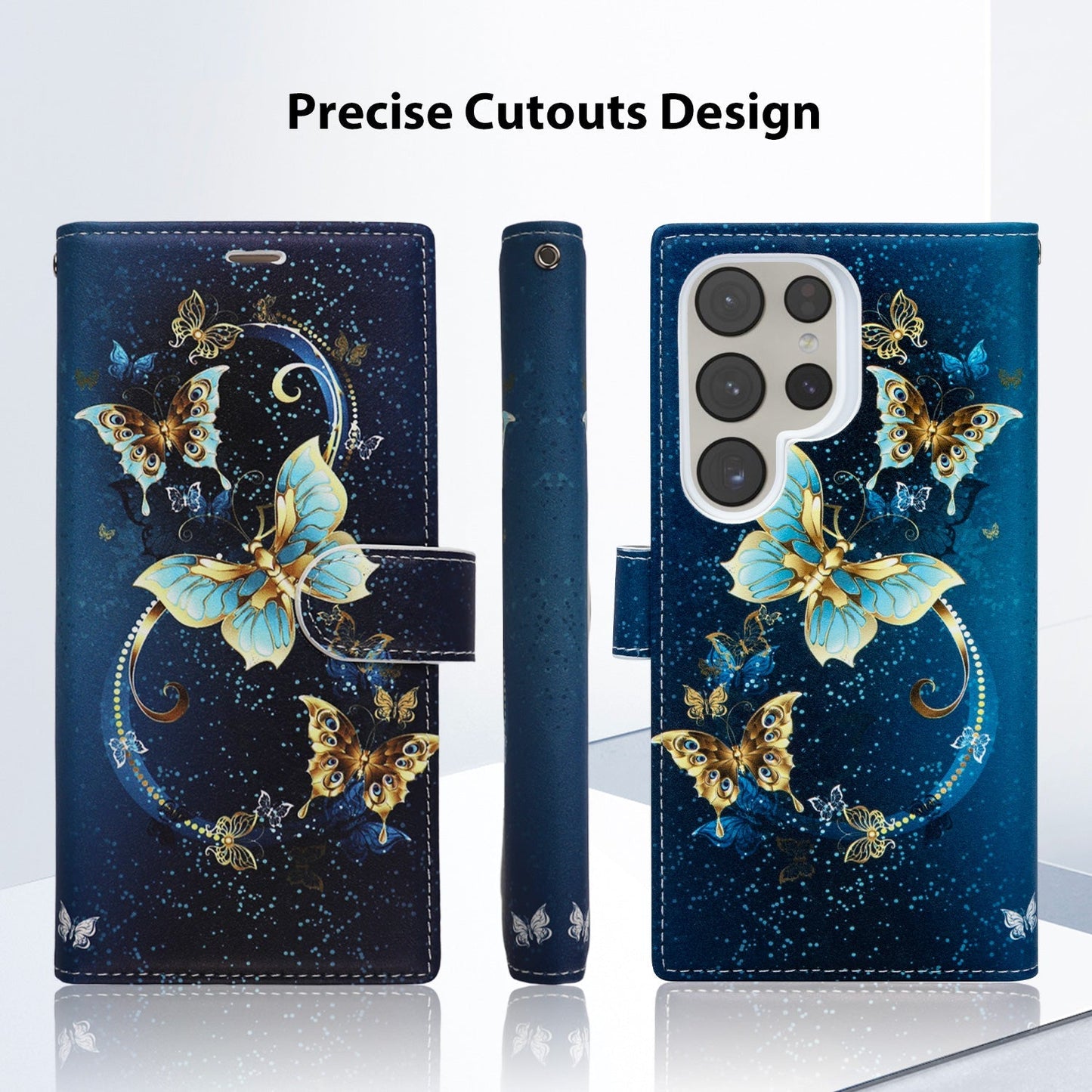 Tough On Samsung Galaxy S24 Ultra Case Wallet Leather Flip Cover