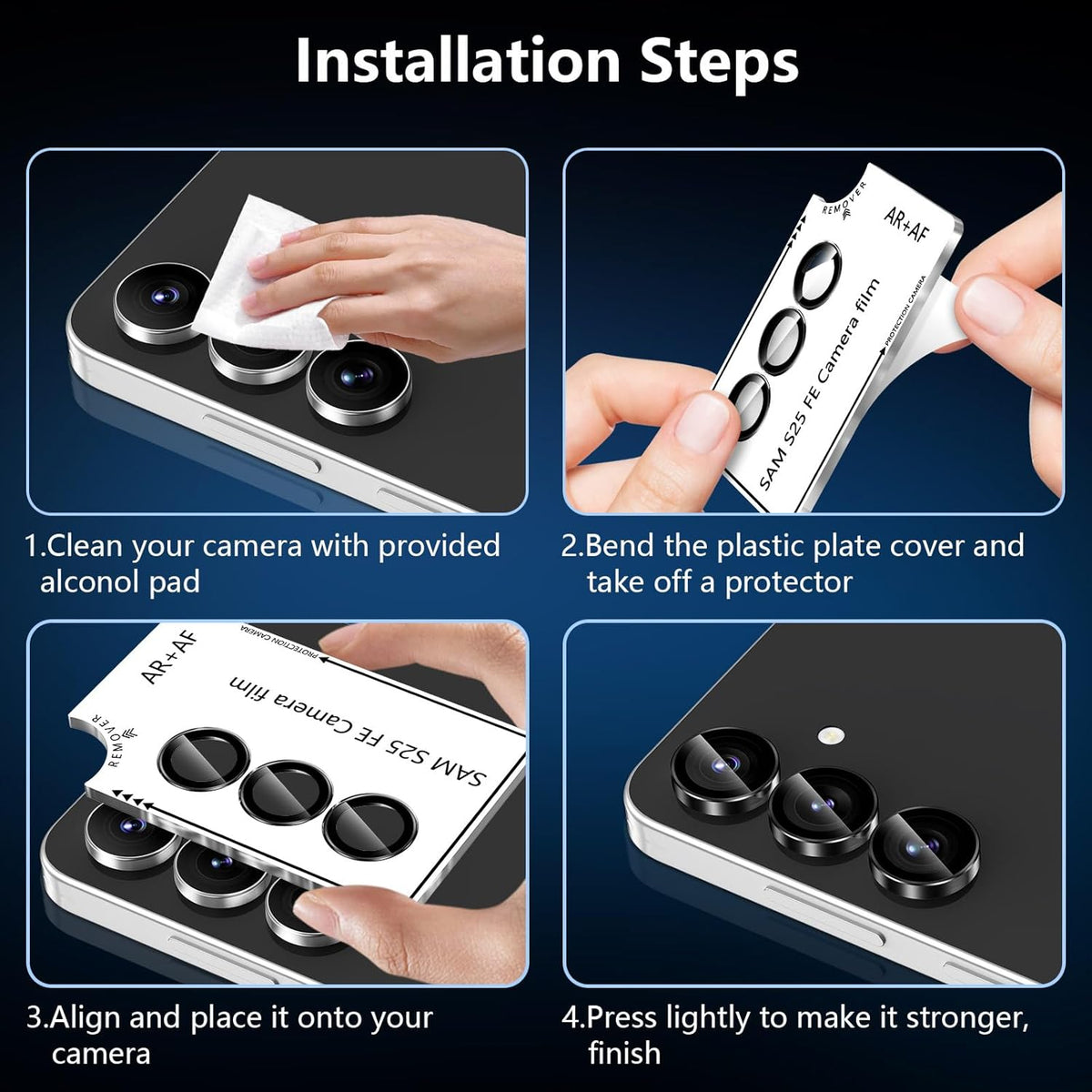 Tough On Samsung Galaxy S25 FE Camera Lens Protector