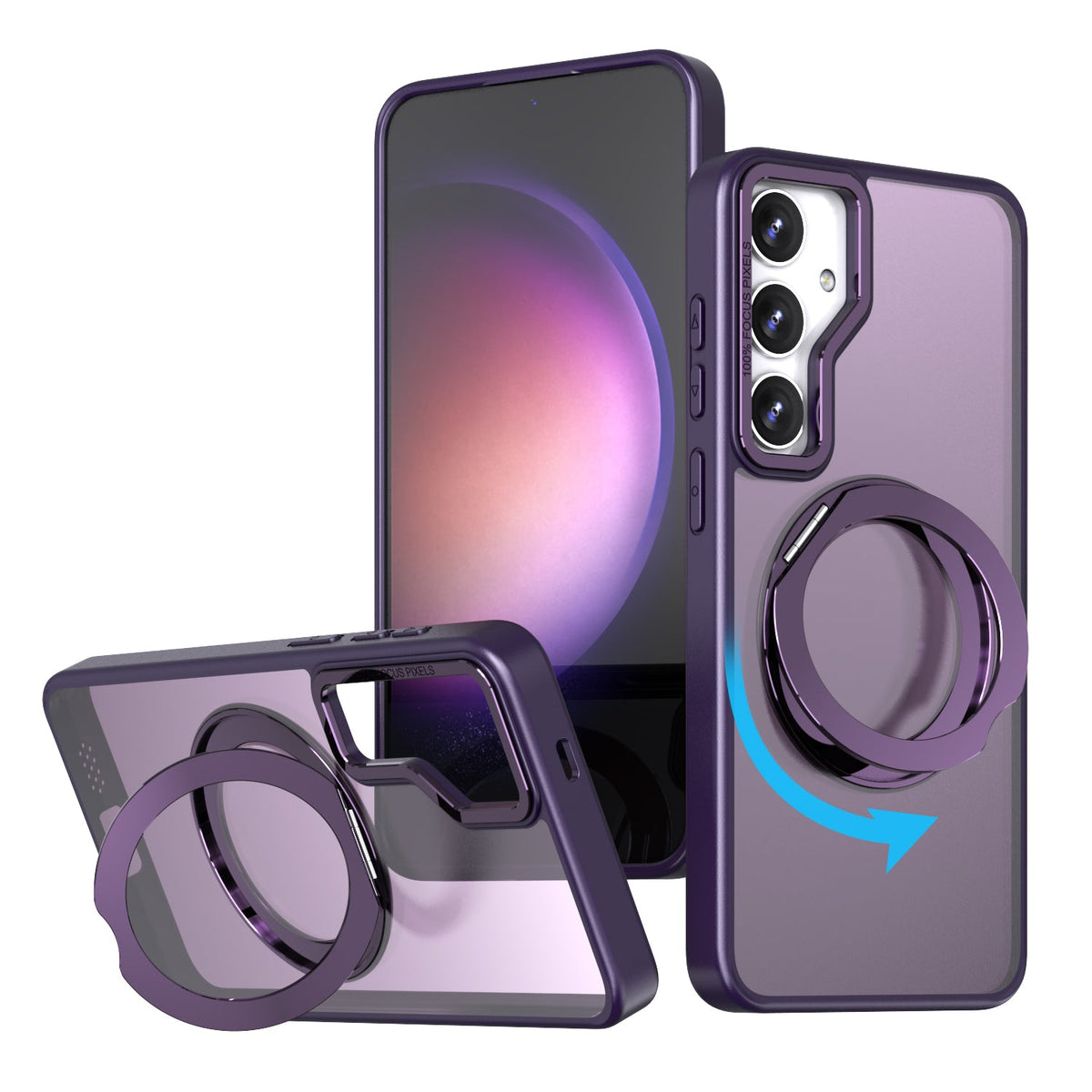 Tough On Samsung Galaxy S25 FE Case 360° Rotate Stand With MagSafe-1