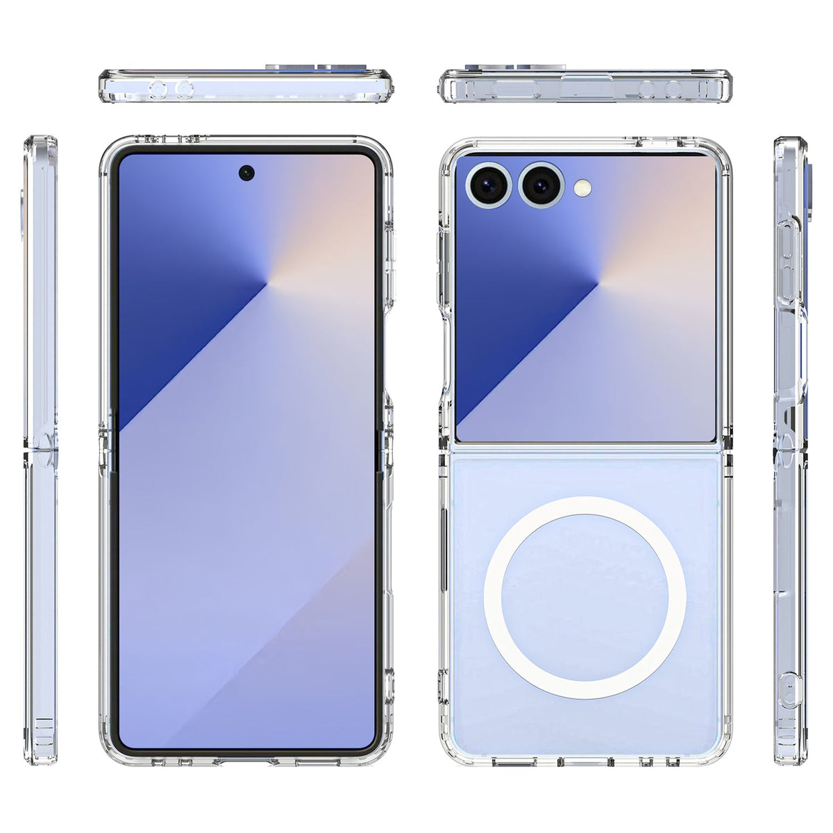 Tough On Samsung Galaxy Z Flip7 Case with MagSafe Clear Air