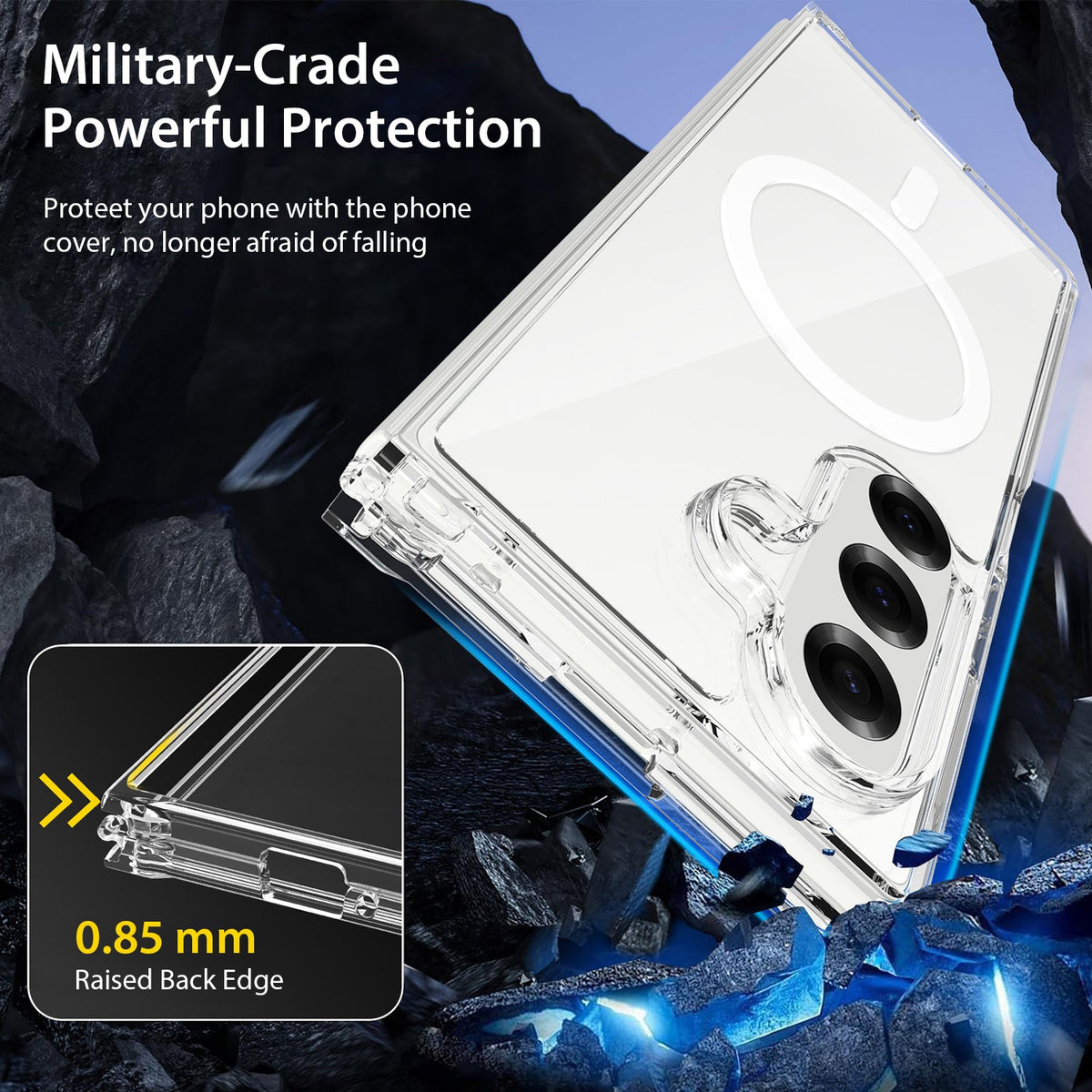 Tough On Samsung Galaxy Z Fold7 Case with MagSafe Clear Air