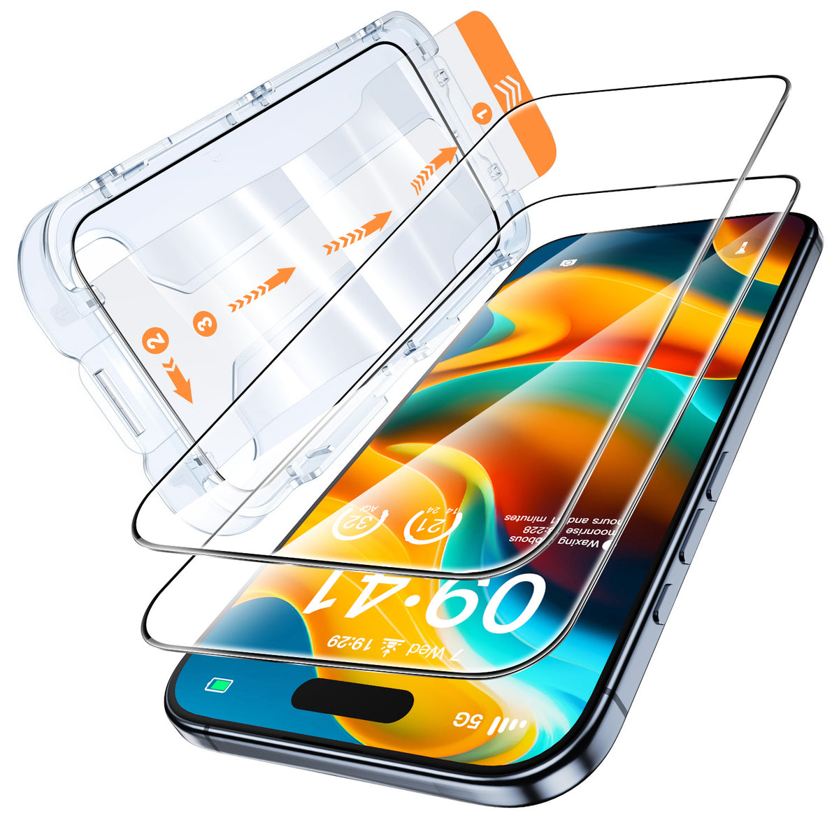 Tough On Tempered Glass Screen Protector 2 Pack for iPhone