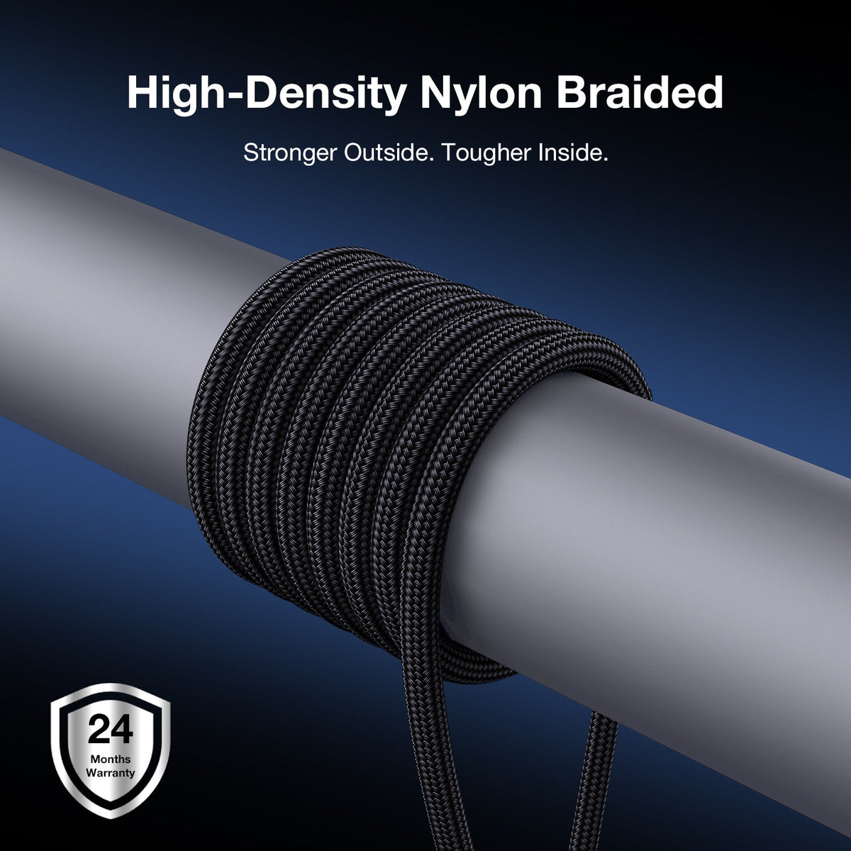 Tough On 240W USB-C Fast Charging Cable PD 3.1 Nylon Braided