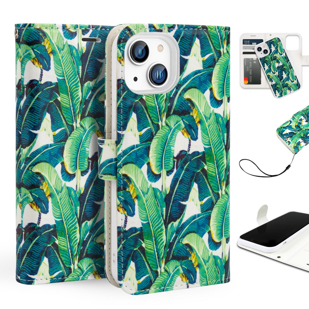 Tough On iPhone 16e / iPhone 15 Case Magnetic Detachable Leather