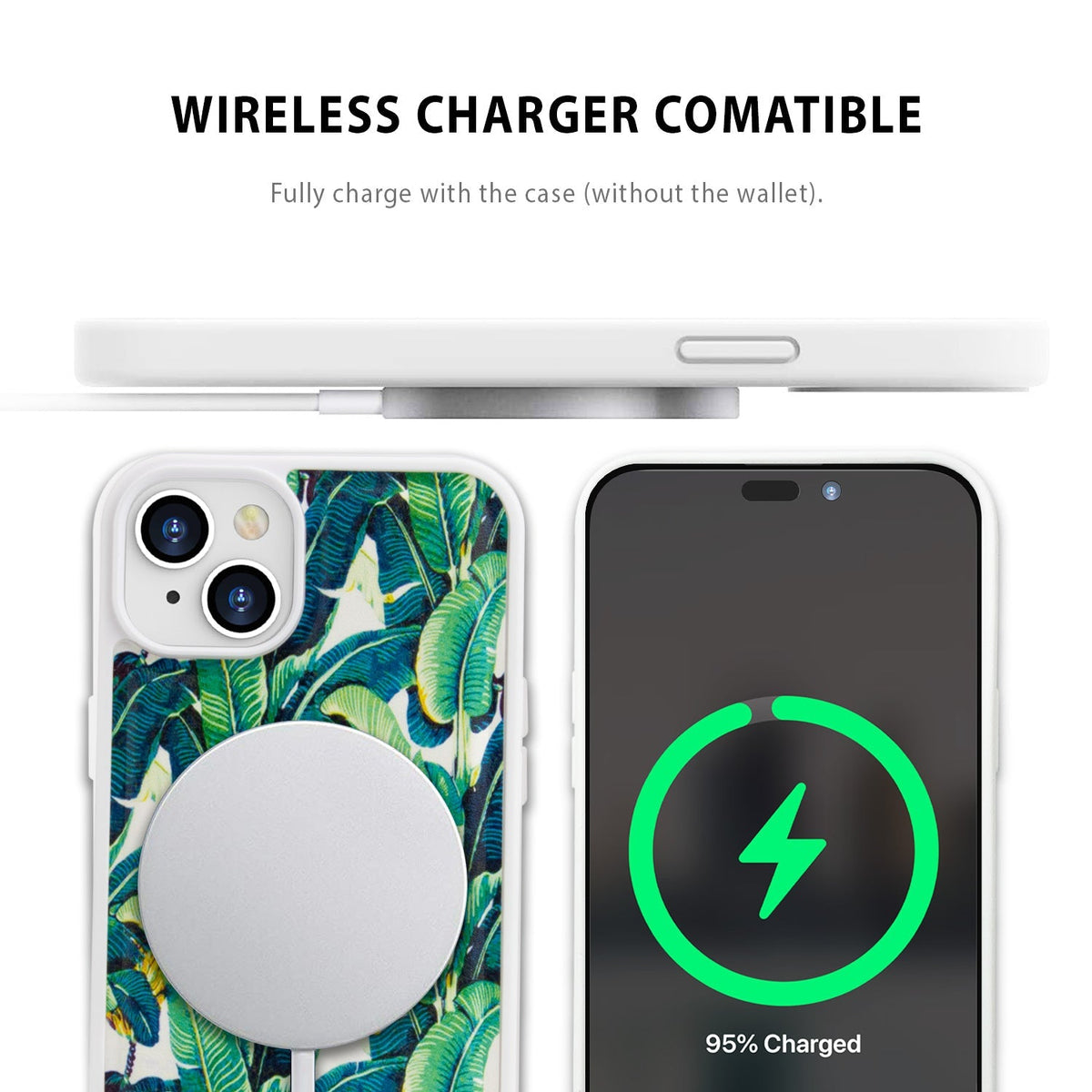 Tough On iPhone 16e / iPhone 15 Case Magnetic Detachable Leather