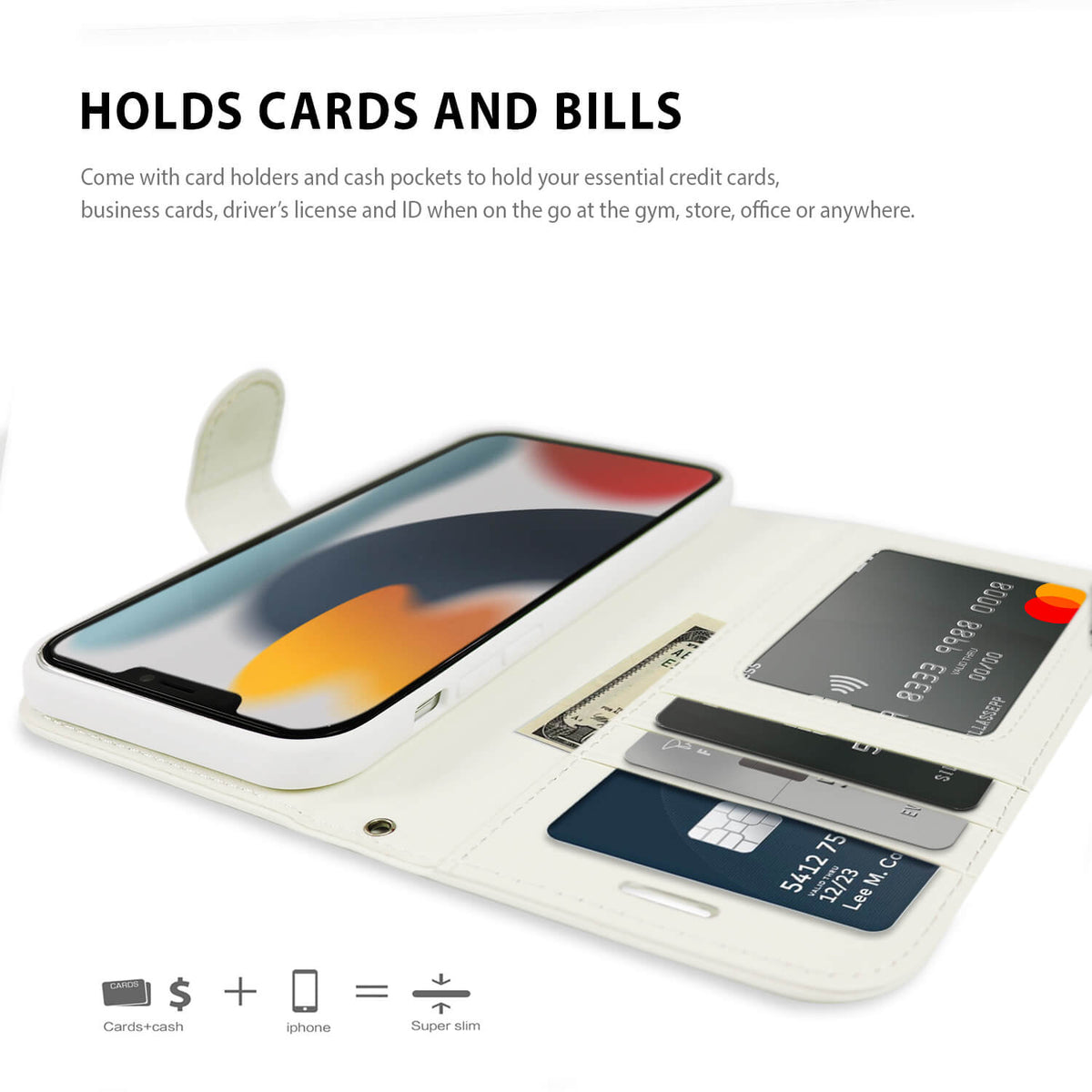 Tough On iPhone 16e / iPhone 15 Case Magnetic Detachable Leather