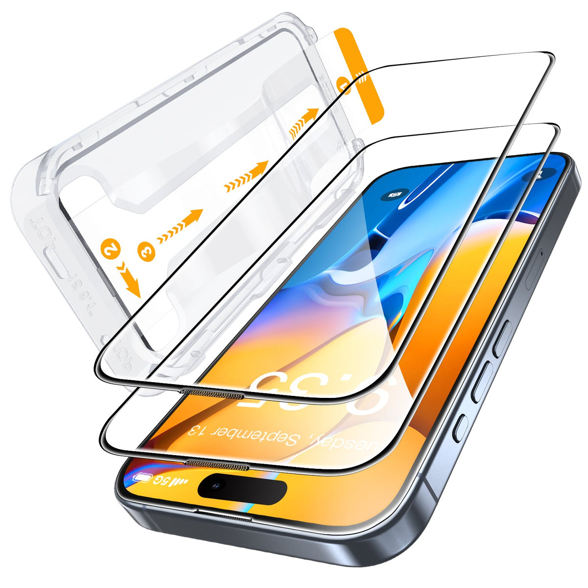 Tough On Tempered Glass Screen Protector 2 Pack for iPhone