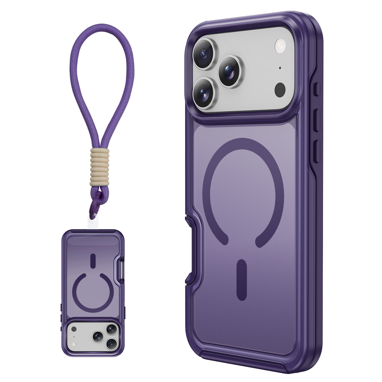 Tough On iPhone Case Armor Style with Wrist Strap