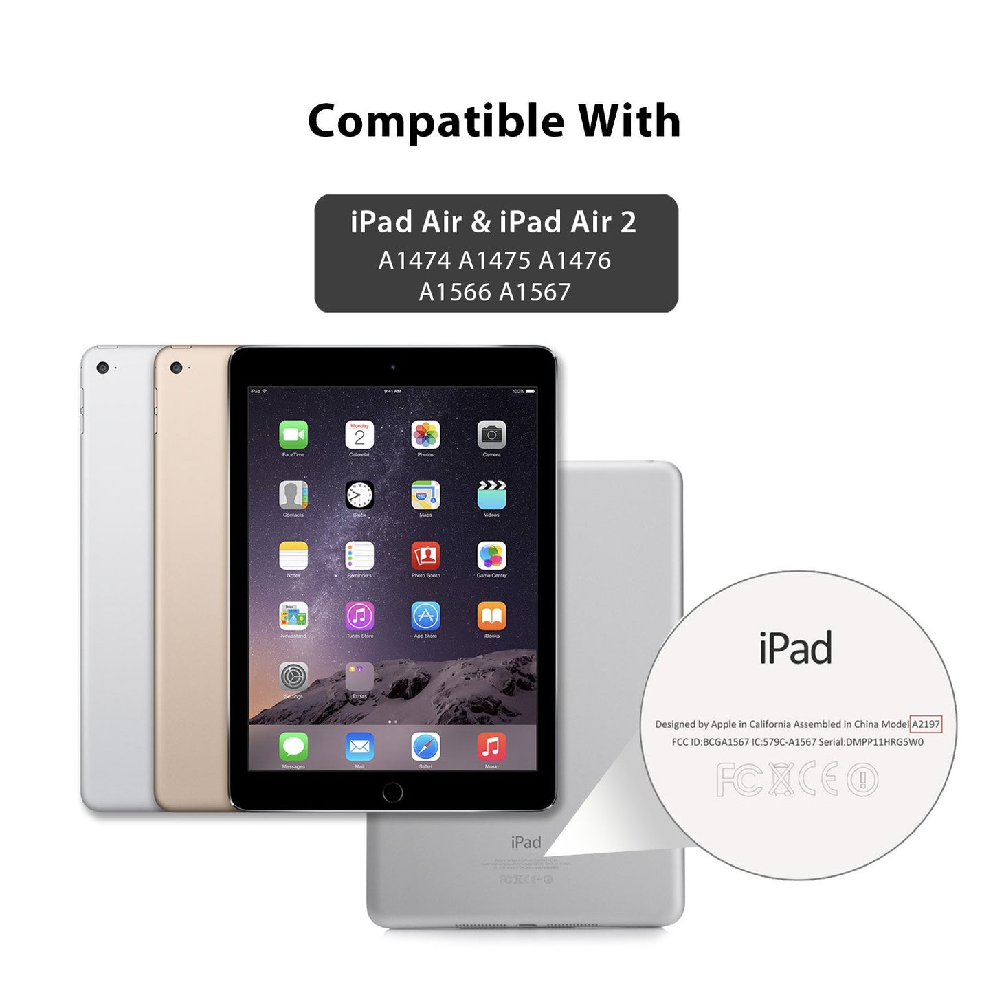 Tough on iPad Air / Air 2 9.7 inch Tempered Glass Screen Protector Anti Blue Light