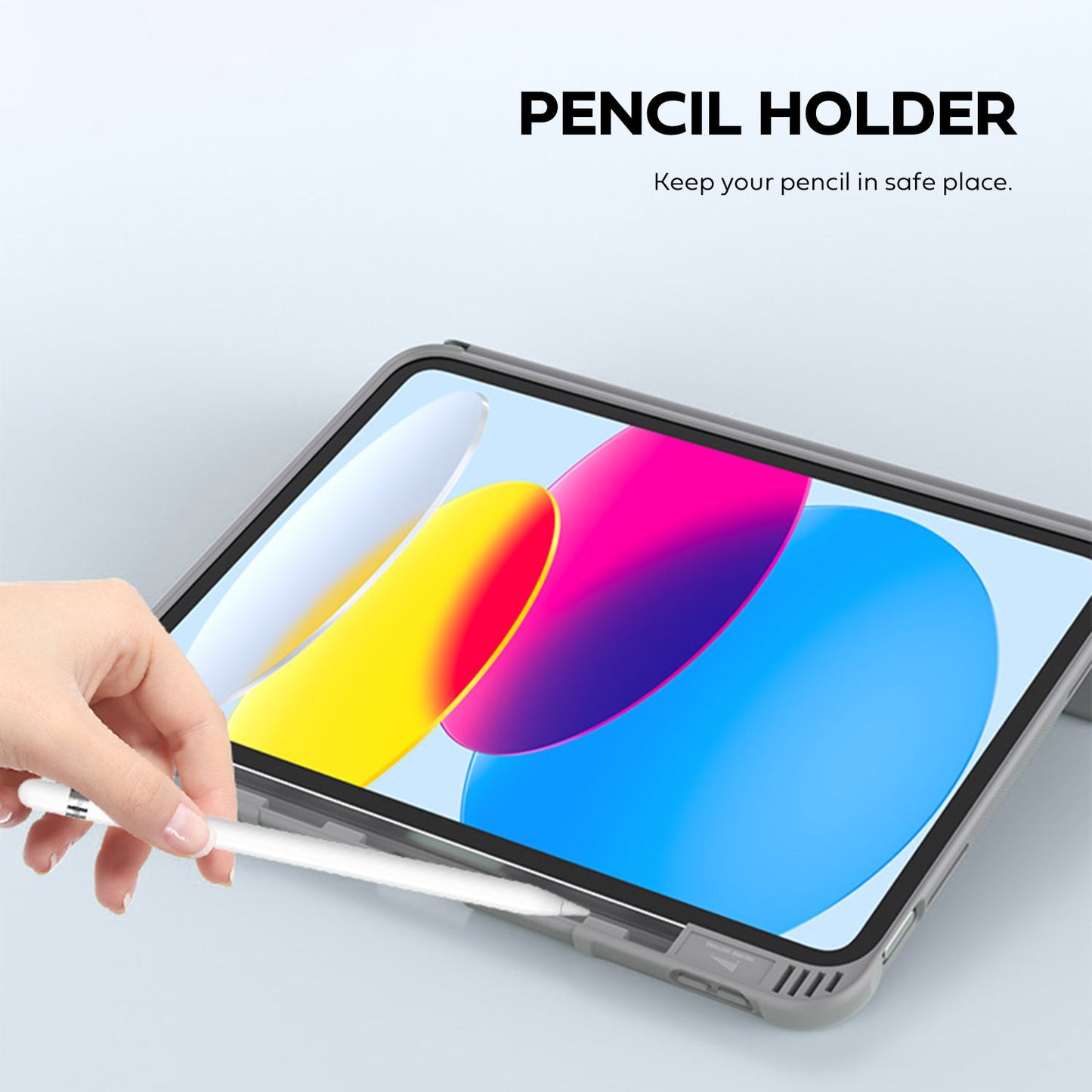Tough On iPad 10th Gen (2022) 10.9" Case Smart Cover Black