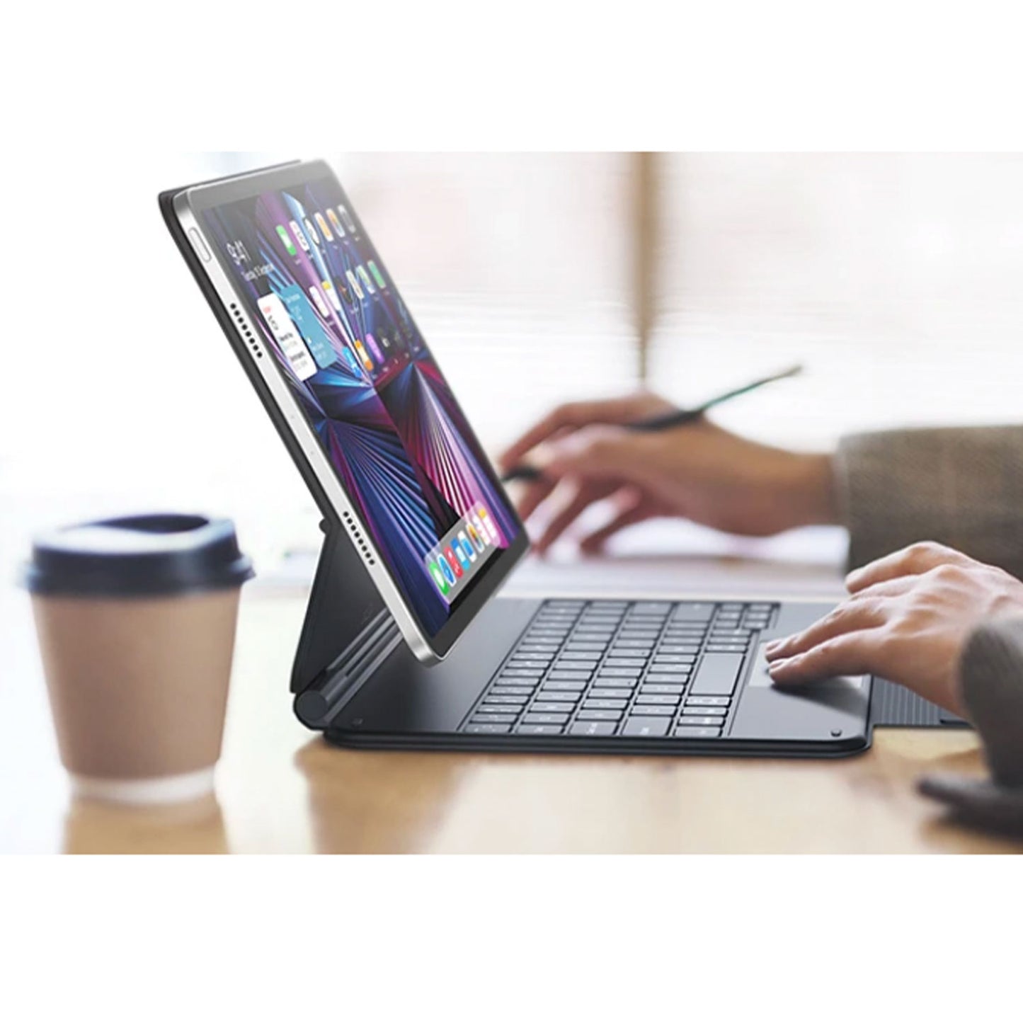 Tough On Magnetic Keyboard Case with Trackpad for iPad