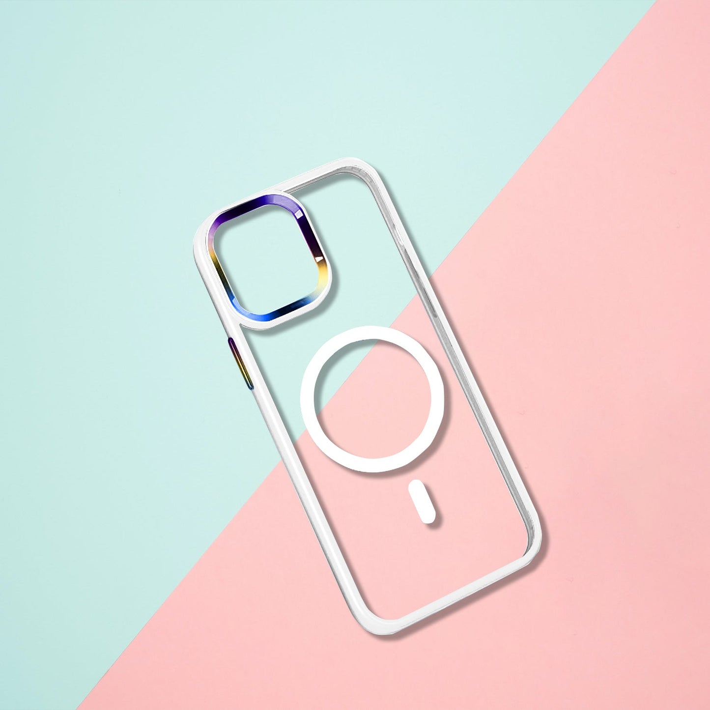 Tough On iPhone 14 Plus Clear Case with Magsafe Iridescent