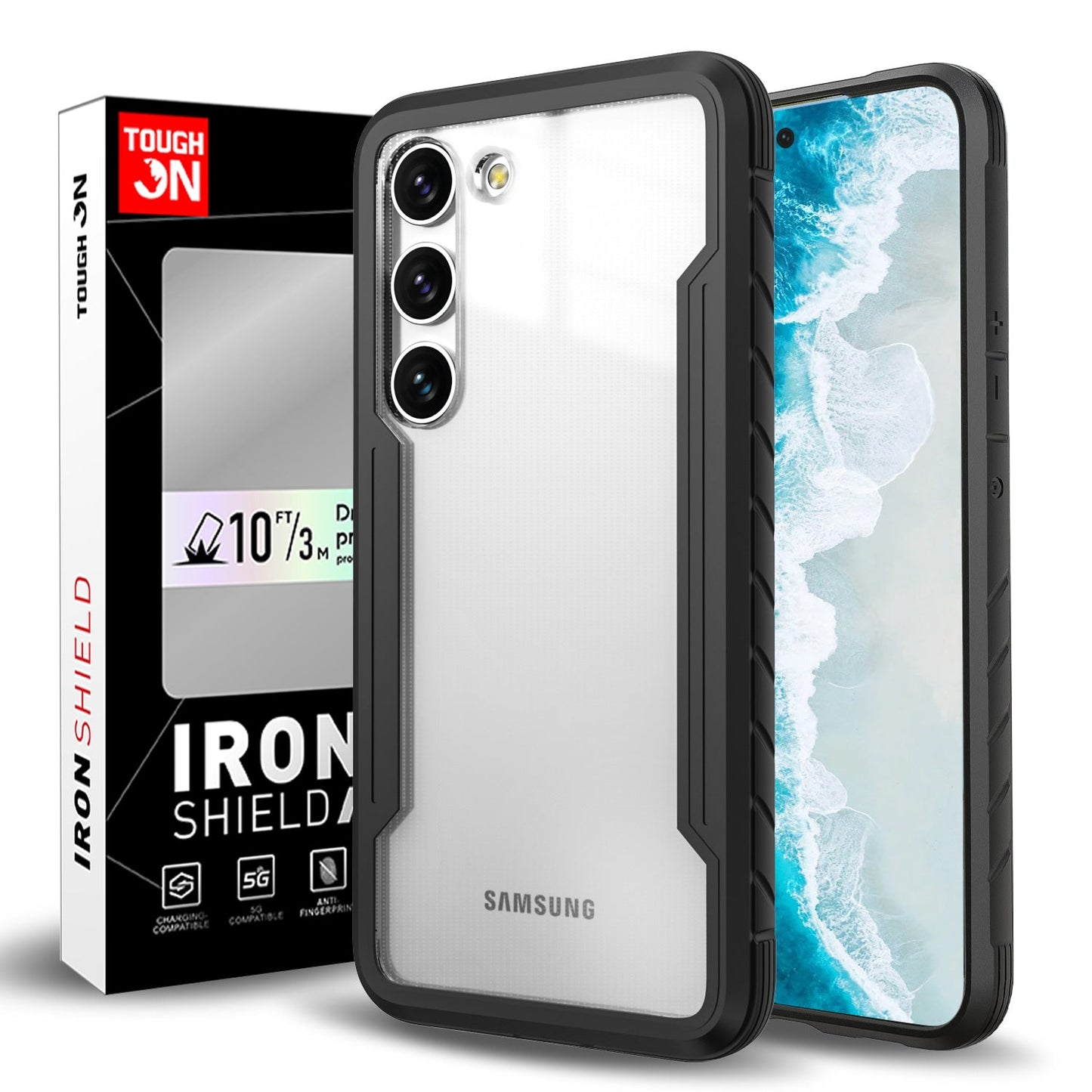 Tough On Samsung Galaxy S23 Plus 5G Case Iron Shield Black