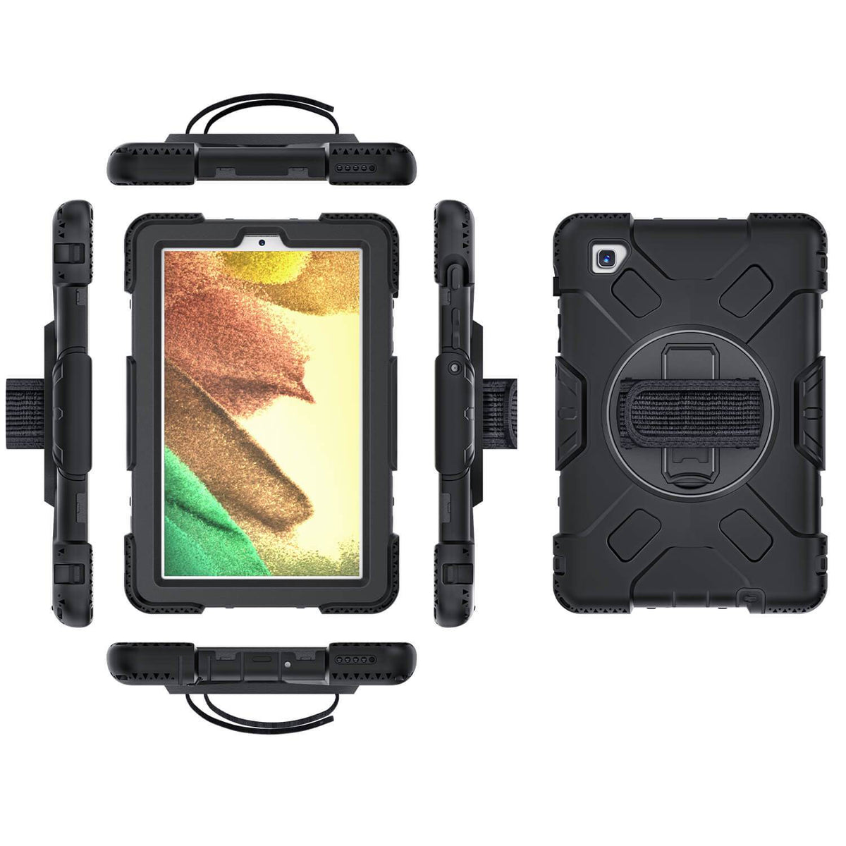 Tough On Samsung Galaxy Tab A7 Lite Case Rugged Protection Black - Toughonstore