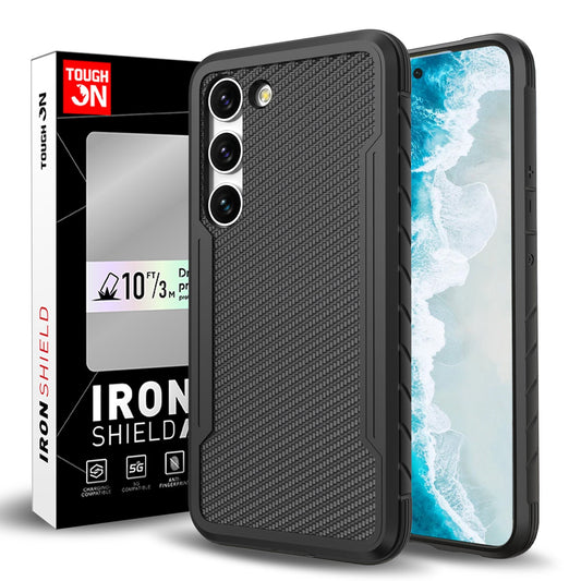 Tough On Samsung Galaxy S23 Plus 5G Case Iron Shield Carbon Fiber