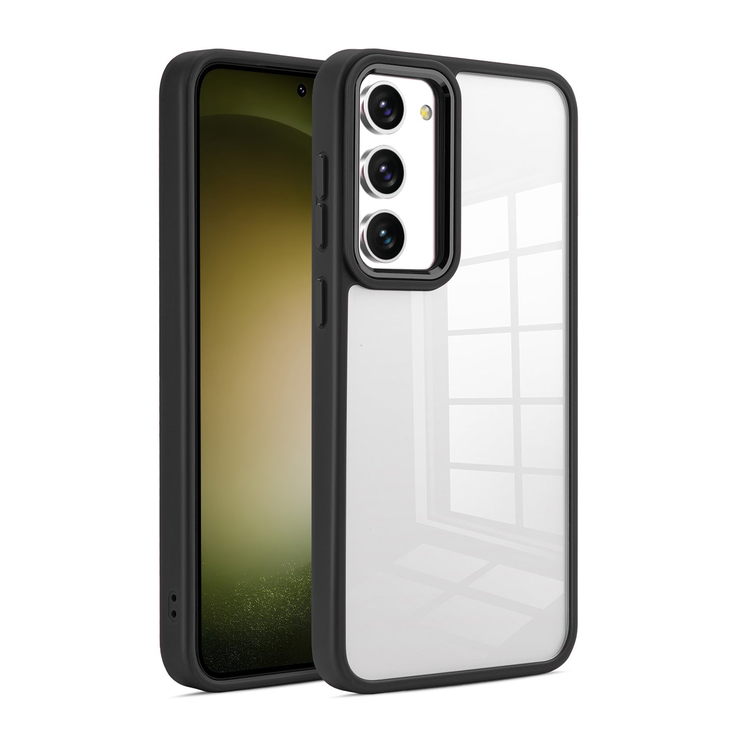 Tough On Samsung Galaxy S23 Plus Clear Case Protector Black