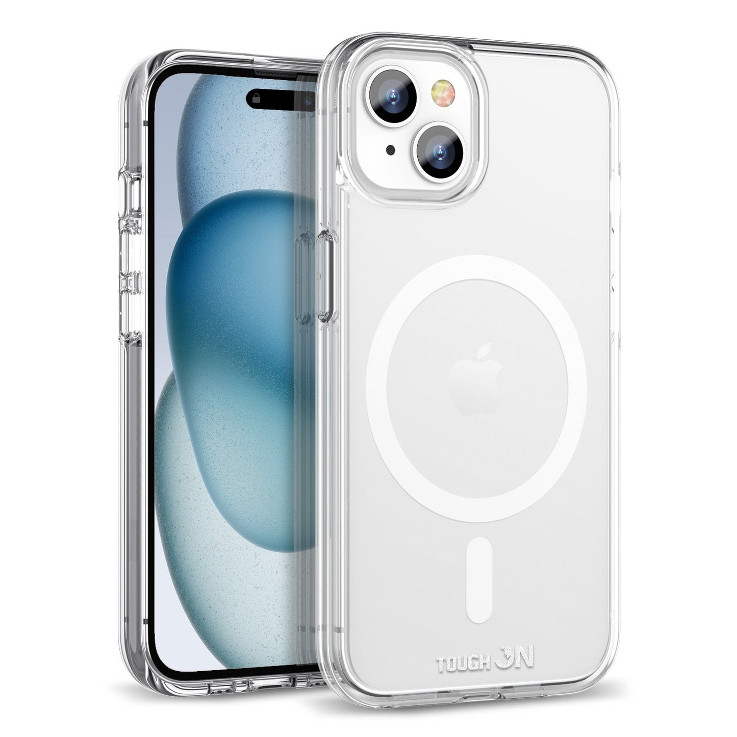 Tough On iPhone 16e / iPhone 15 Clear Case with Magsafe