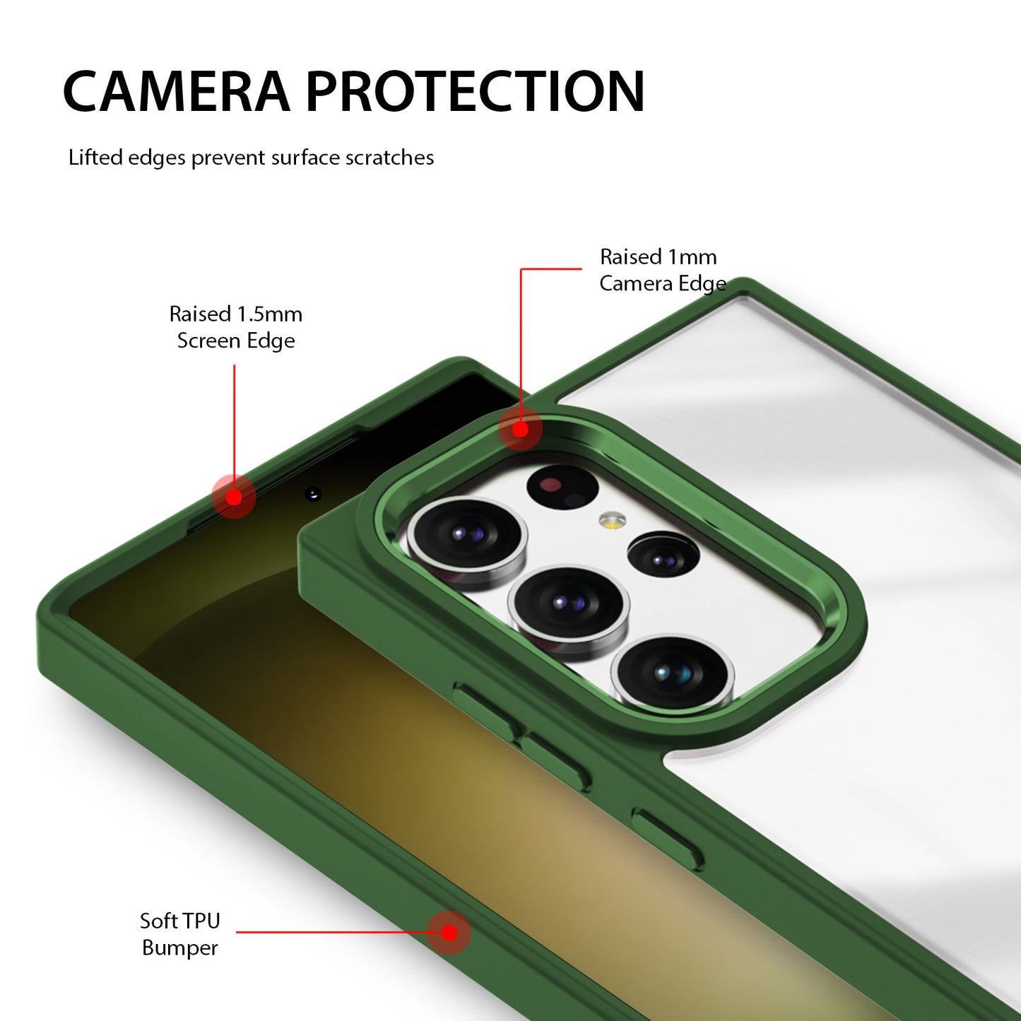 Tough On Samsung Galaxy S23 Ultra Clear Case Protector