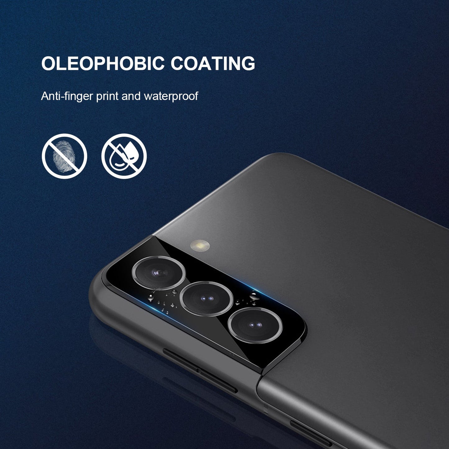 Tough On Samsung Galaxy S21 Plus 5G Tempered Glass Camera Protector Black
