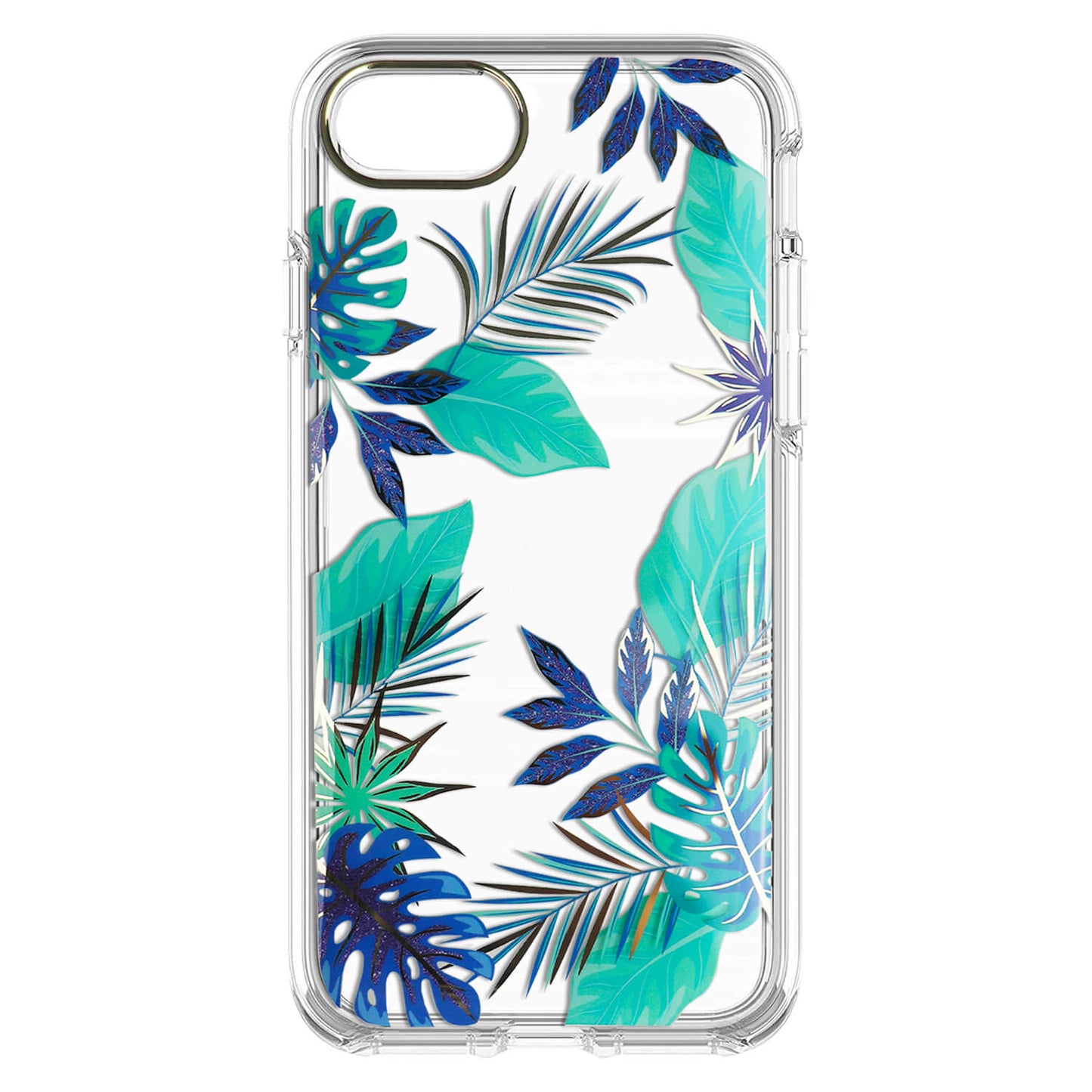 Tough On iPhone SE 2022/2020/8/7/6 Protector Blue Leaf Case