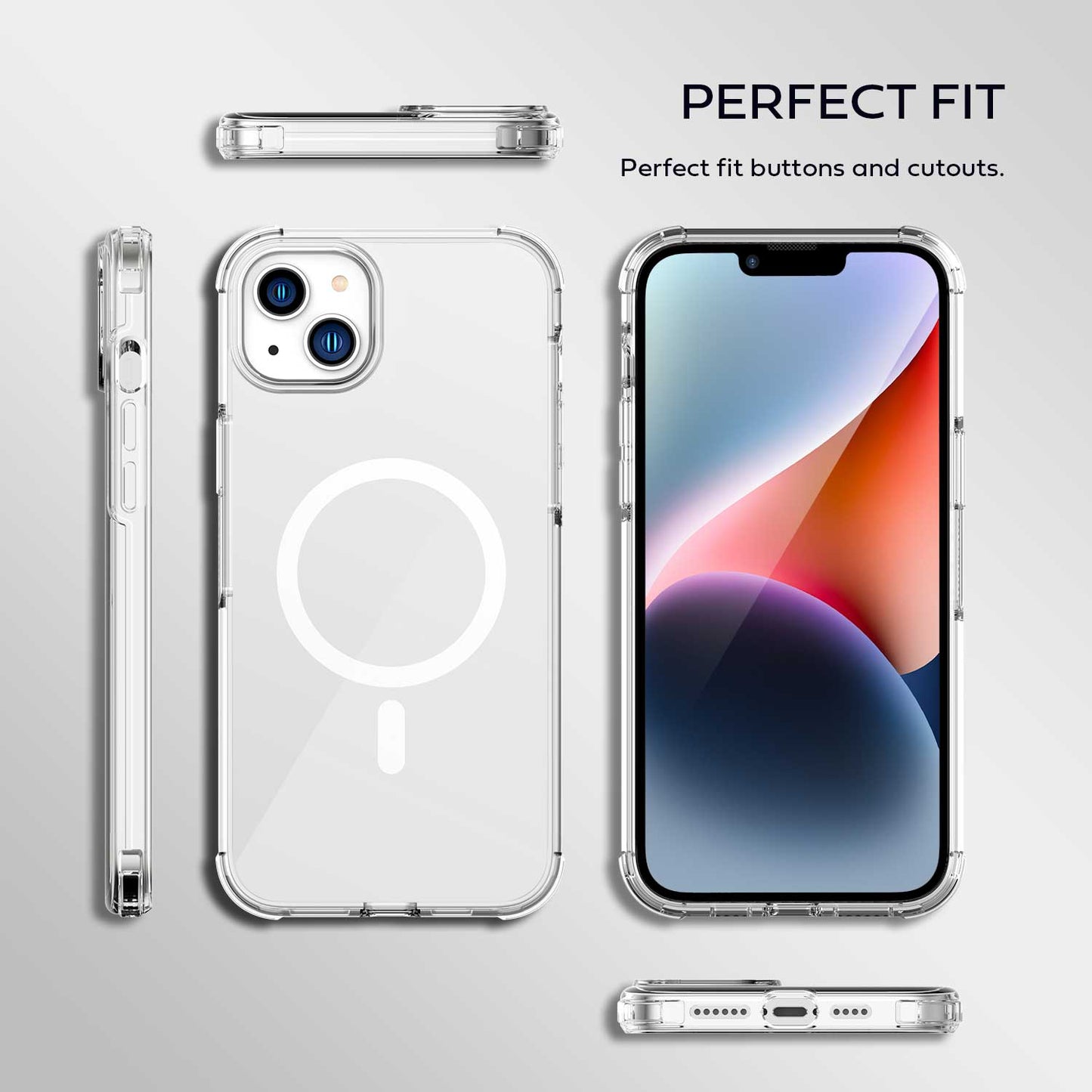 Tough On iPhone 14 Plus Clear Case with Magsafe