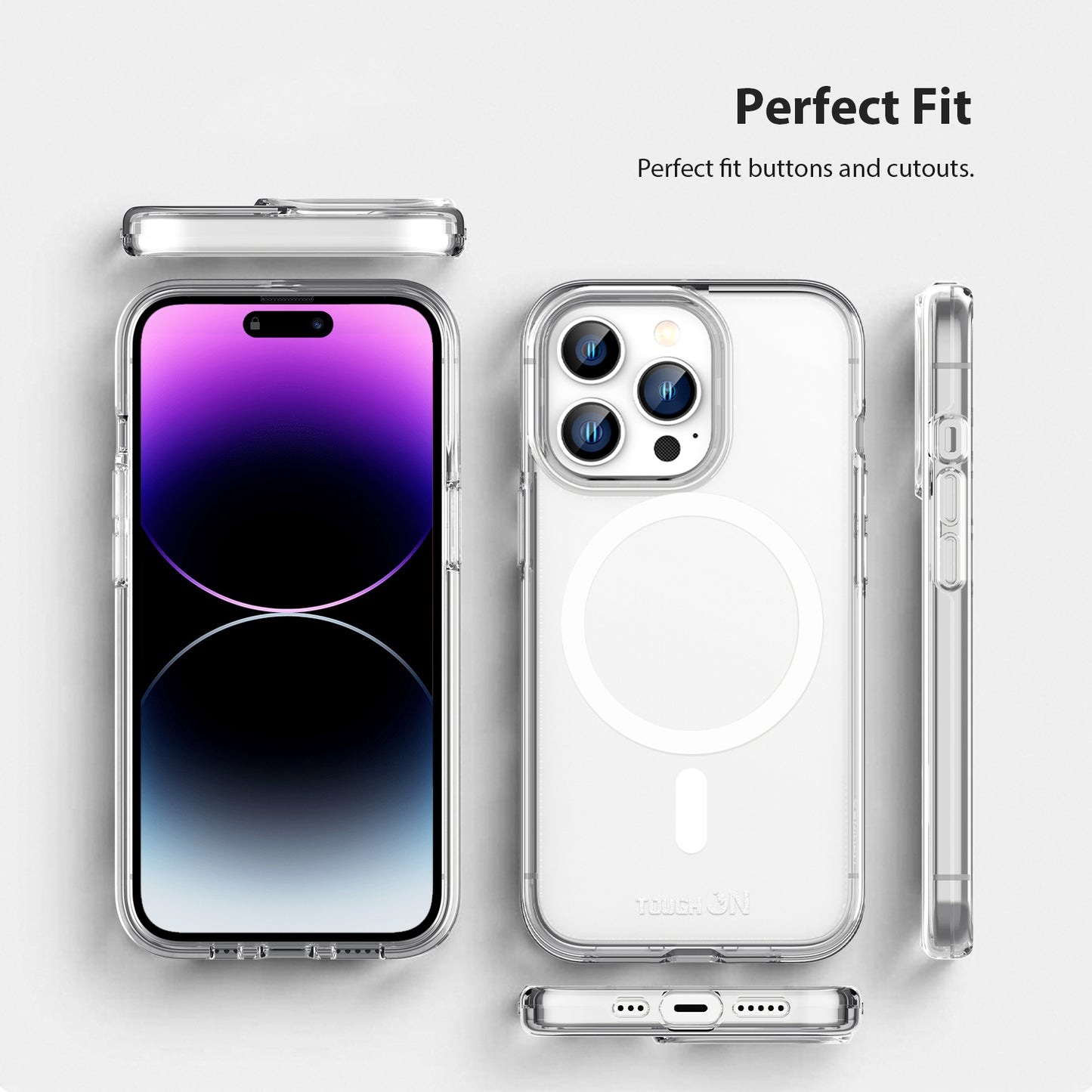 Tough On iPhone 14 Pro Case Tough Clear with Magsafe