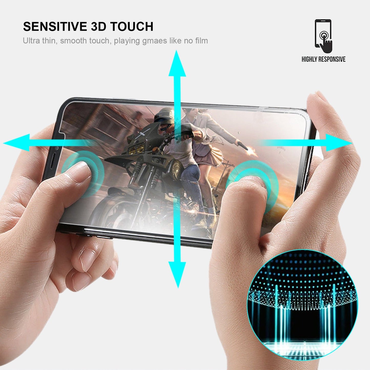 iPhone XS & X Tempered Glass Screen Protector Tough on Double Strong