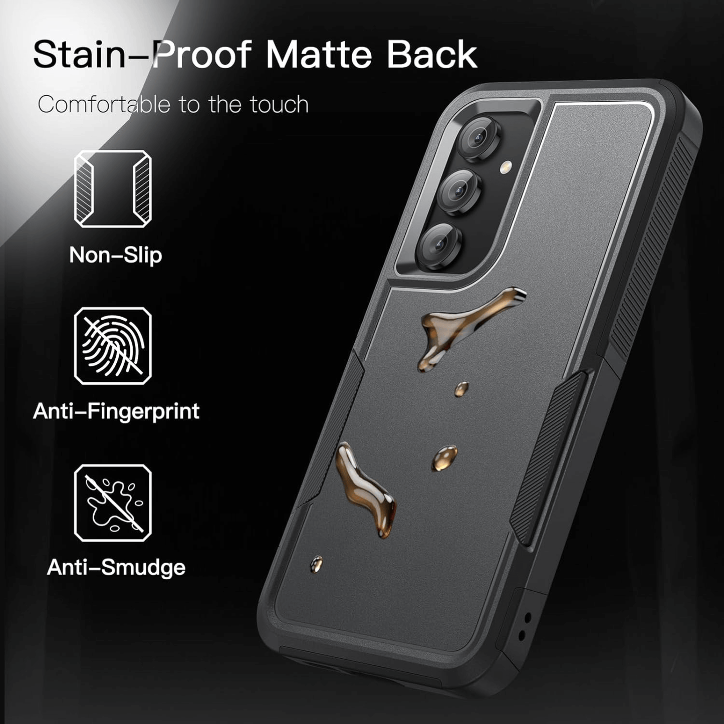 Tough On Samsung Galaxy S24 Plus Case Heavy Armor Black