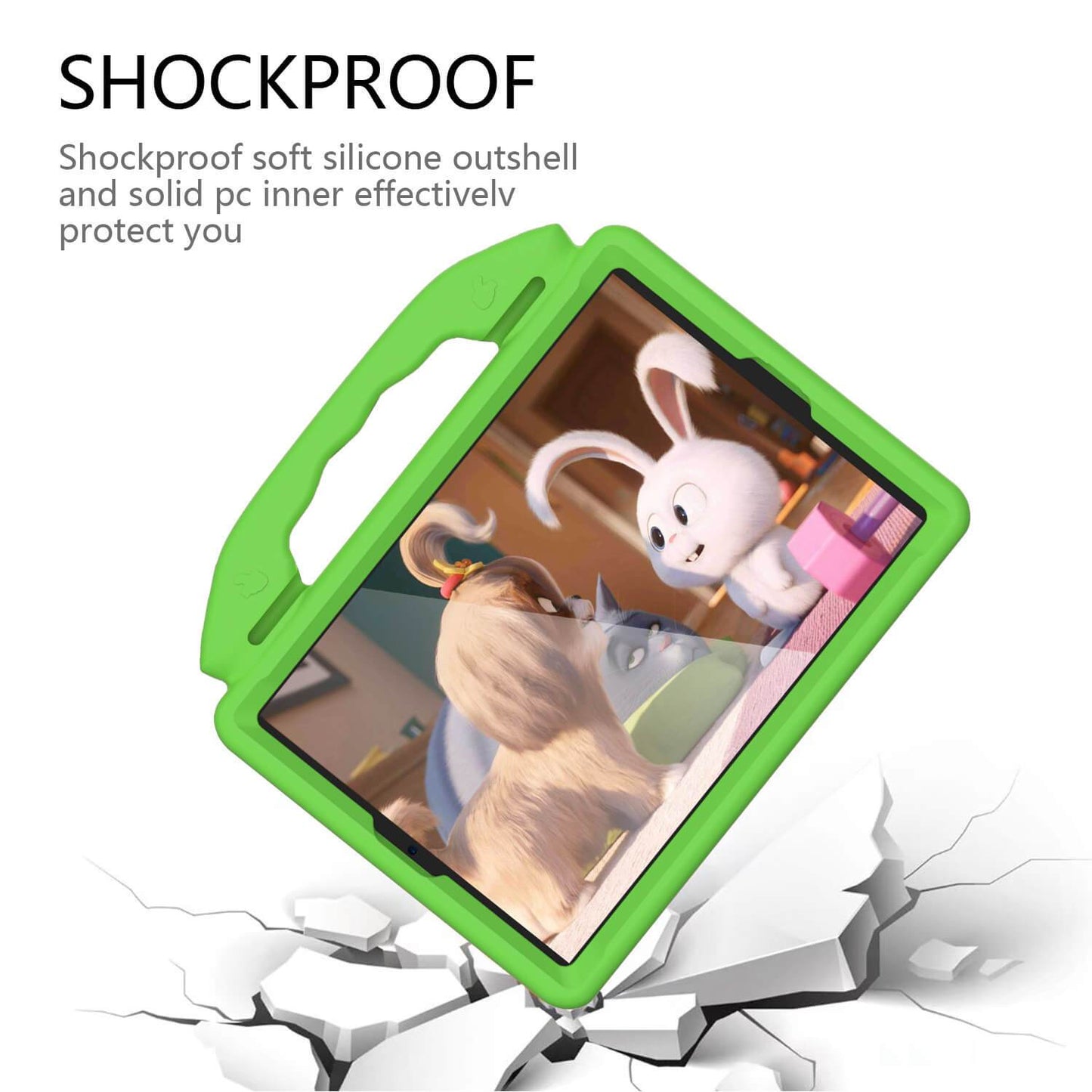 Tough On iPad Air 2&1 9.7" Case EVA Kids Protection Green