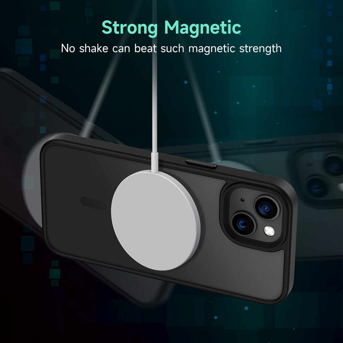 Tough On iPhone 14 Matte Case With Magsafe Black