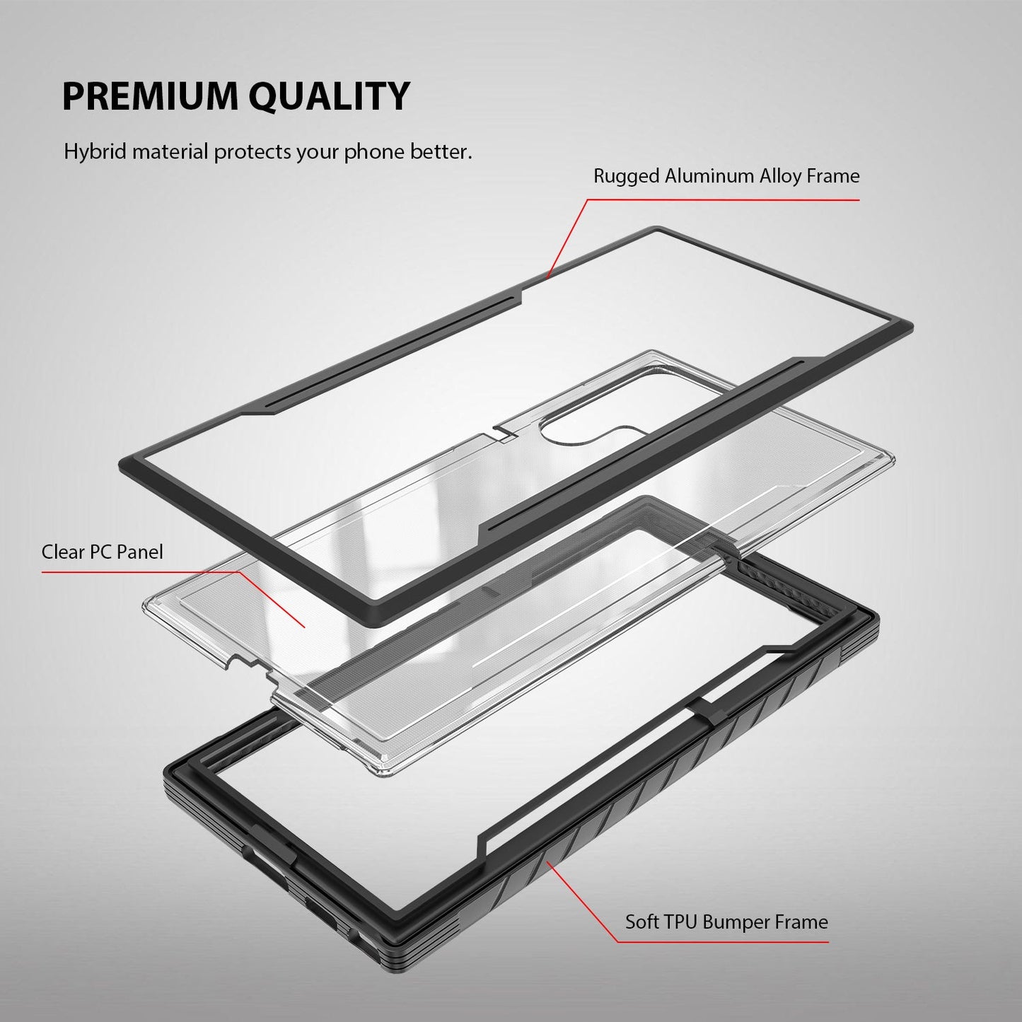 Tough On Samsung Galaxy S24 Ultra 5G Case Iron Shield