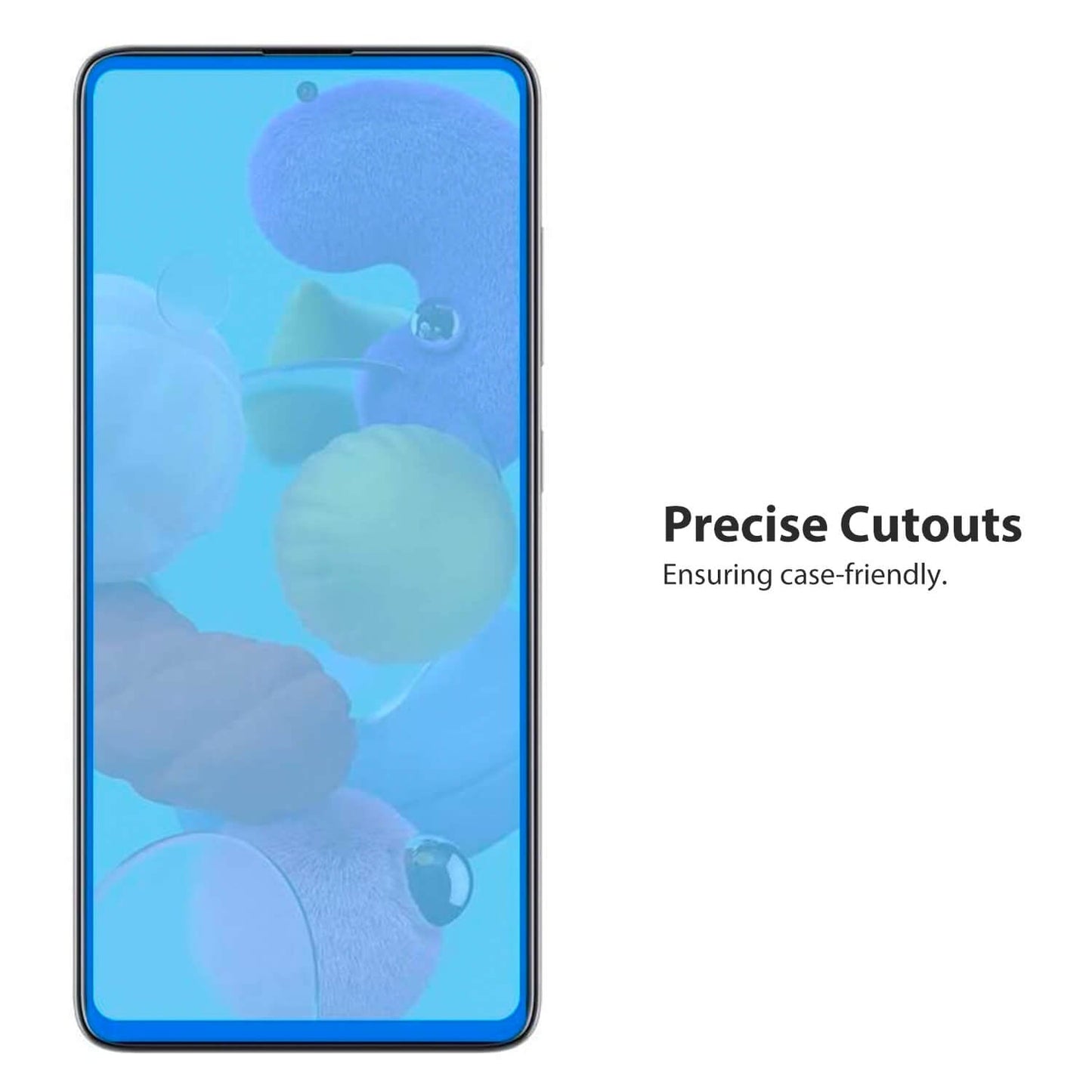 Tough on Samsung Galaxy A53 / A52s /A52 Tempered Glass Screen Protector Black