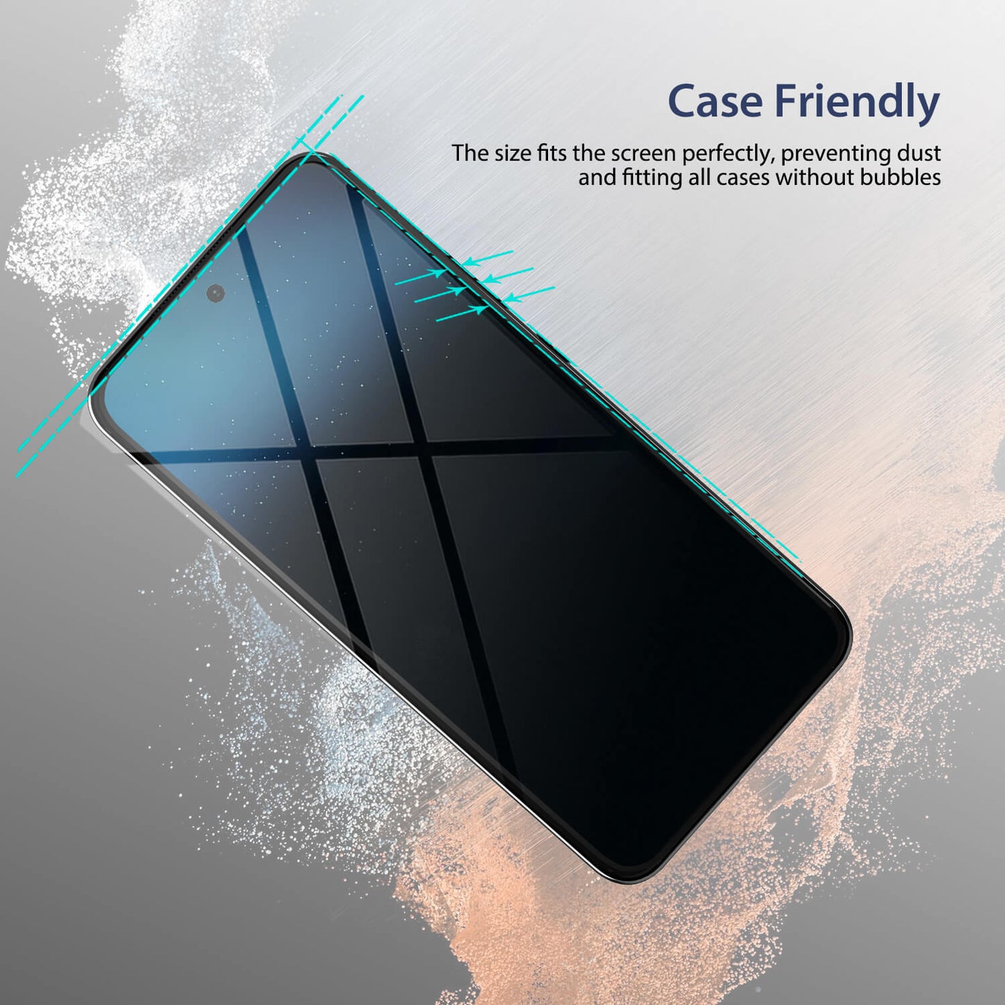Tough On Samsung Galaxy S22 Plus 5G Full Tempered Glass Screen Protector