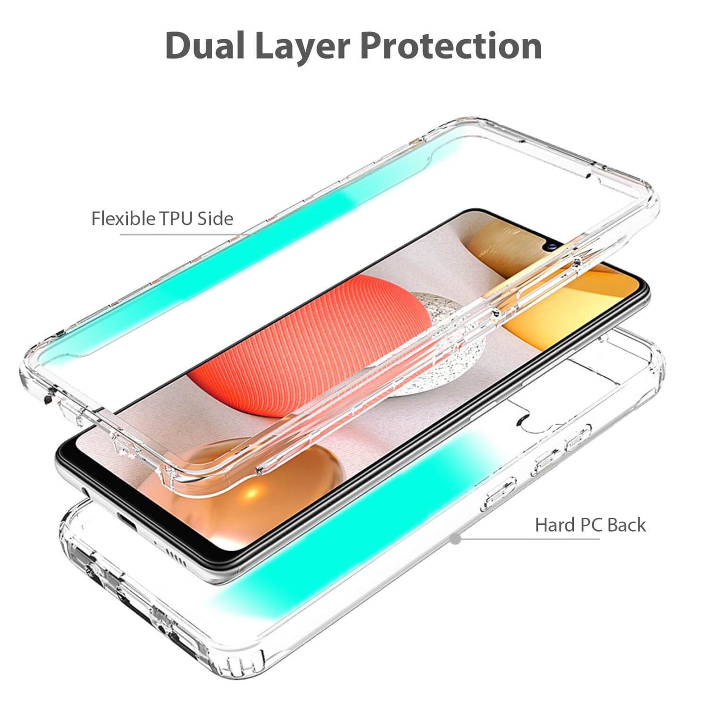 Tough On Samsung Galaxy A42 5G Case Slim Hybrid Clear