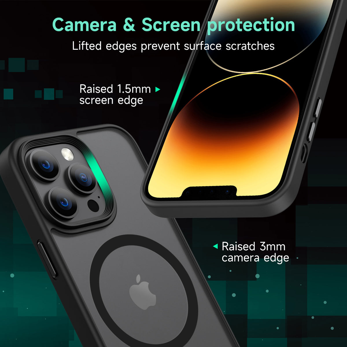 Tough On iPhone 13 Pro Max Matte Case With Magsafe Black