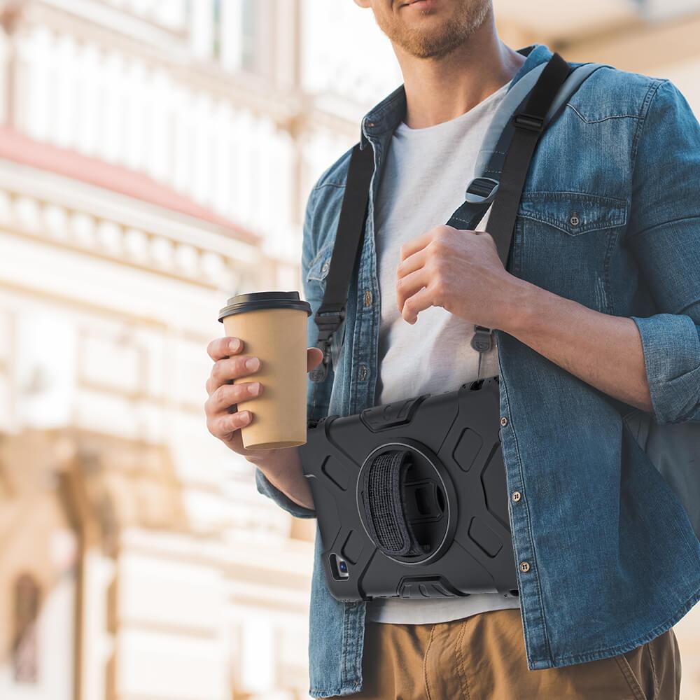 Tough On Samsung Galaxy Tab A7 Lite Case Rugged Protection Black - Toughonstore