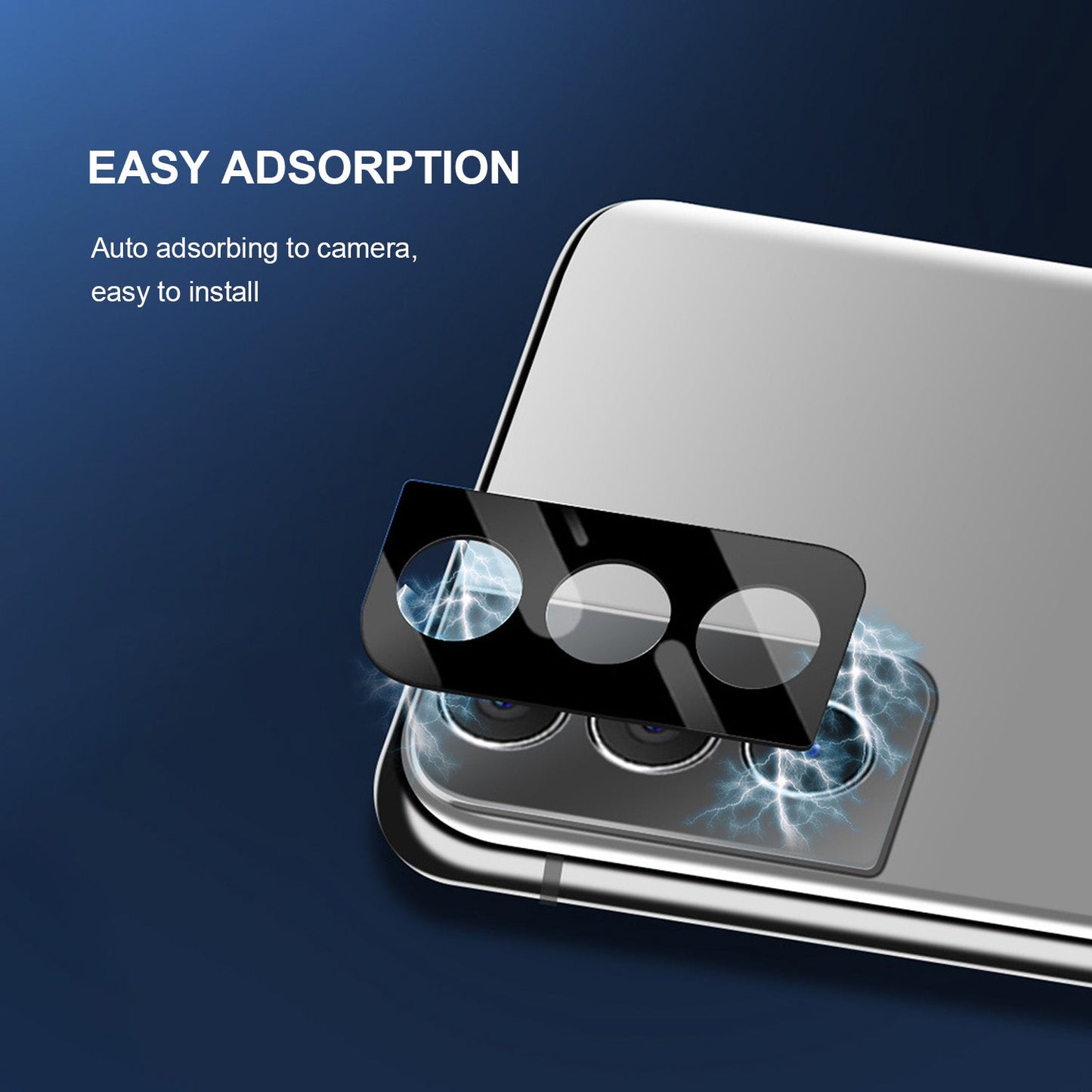 Tough On Samsung Galaxy S21 Plus 5G Tempered Glass Camera Protector Black