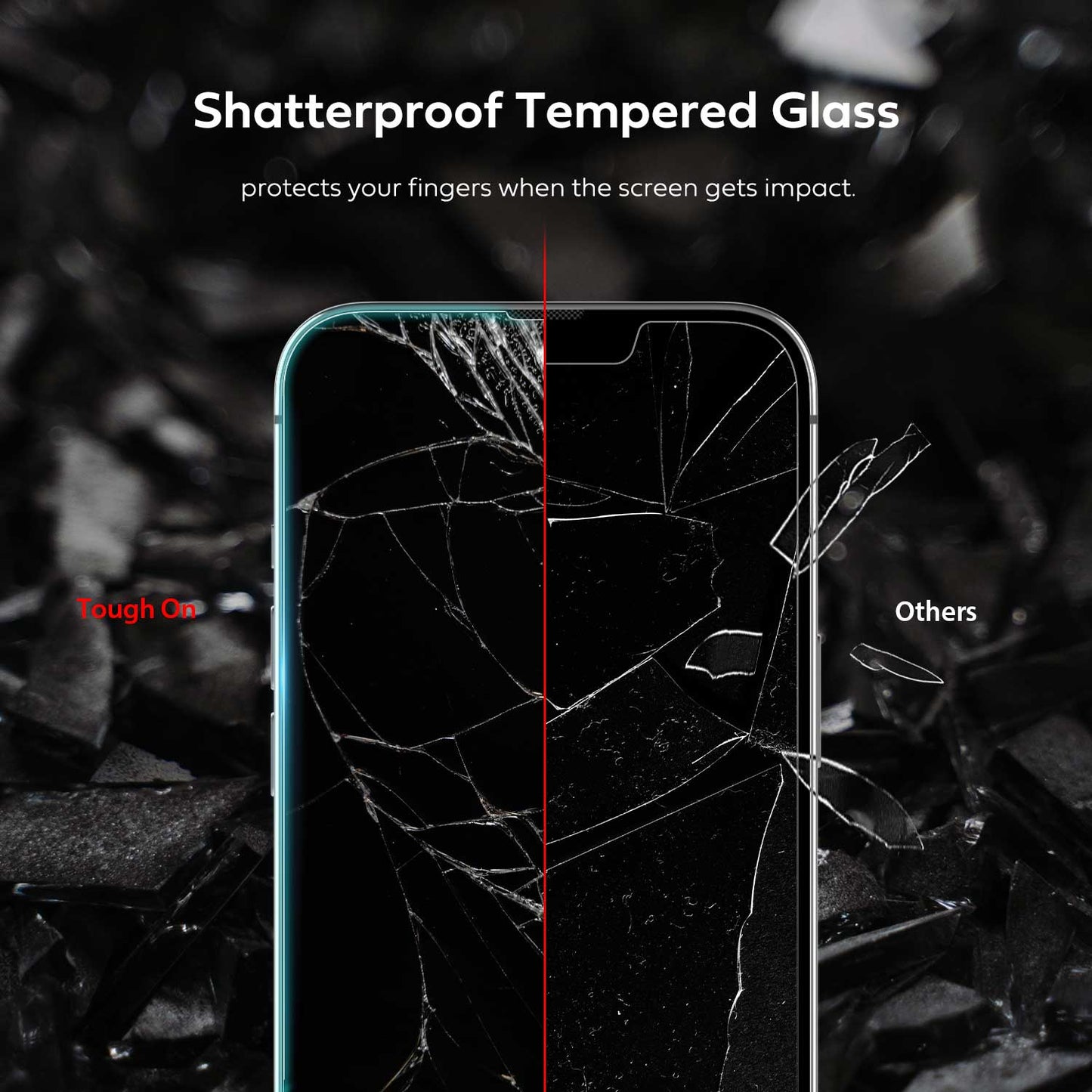 iPhone 14 Pro Max Tempered Glass Screen Protector 2 Pack w/ Installation Kit