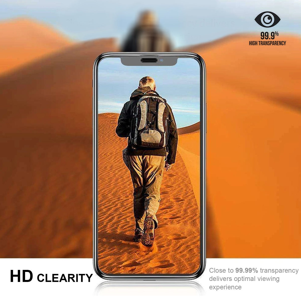 iPhone XR Tempered Glass Screen Protector Tough on Double Strong