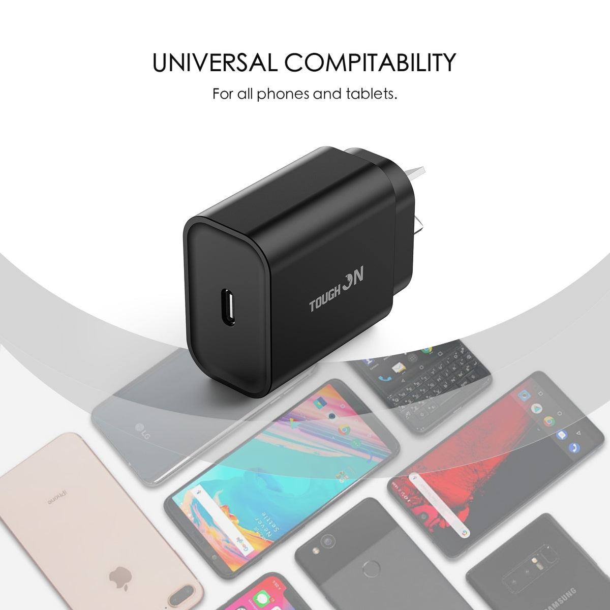 2 Pack Tough On Wall Charger 30W USB C Charge PD 3.0