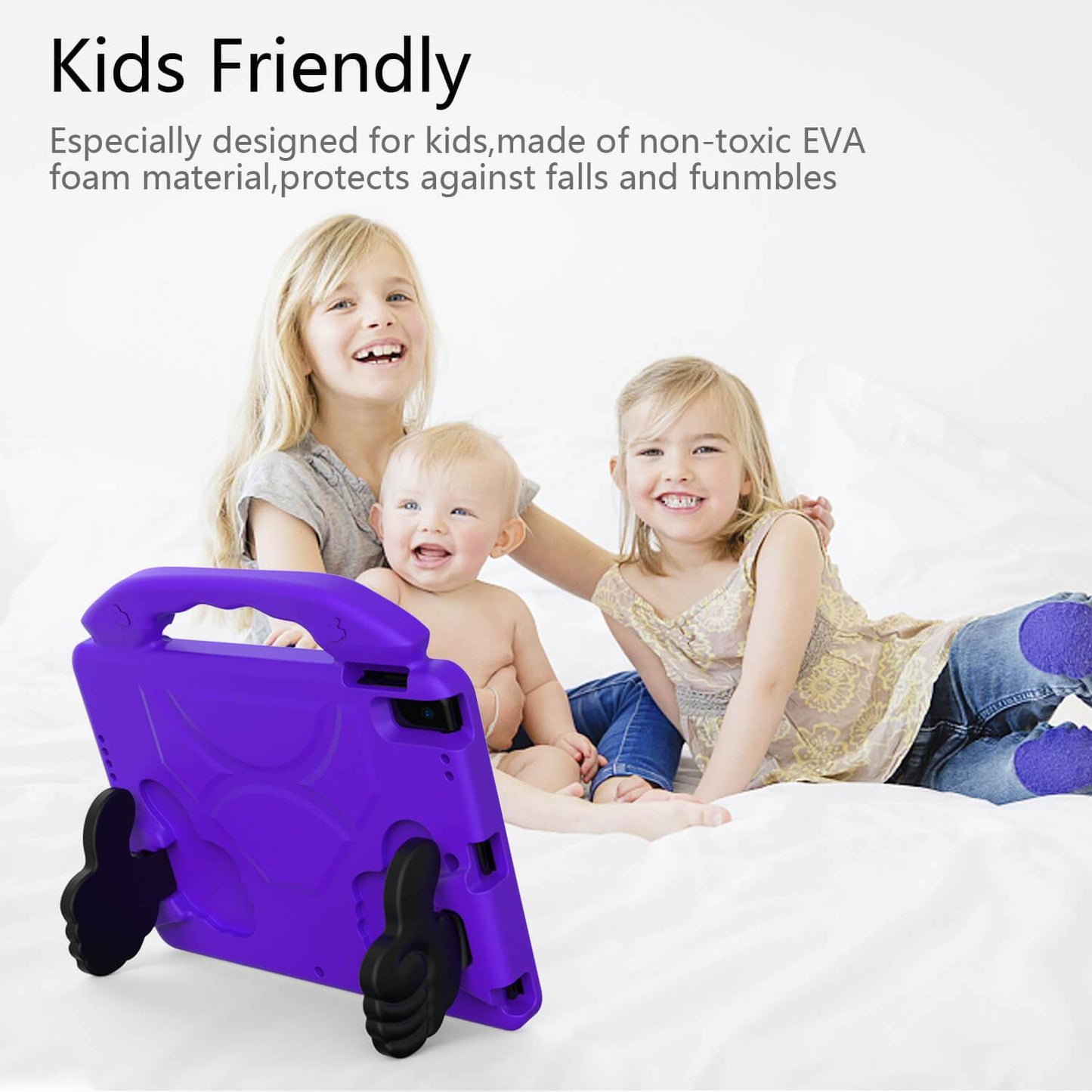 Tough On iPad Air / Air 2 9.7" Case EVA Kids Protection Purple