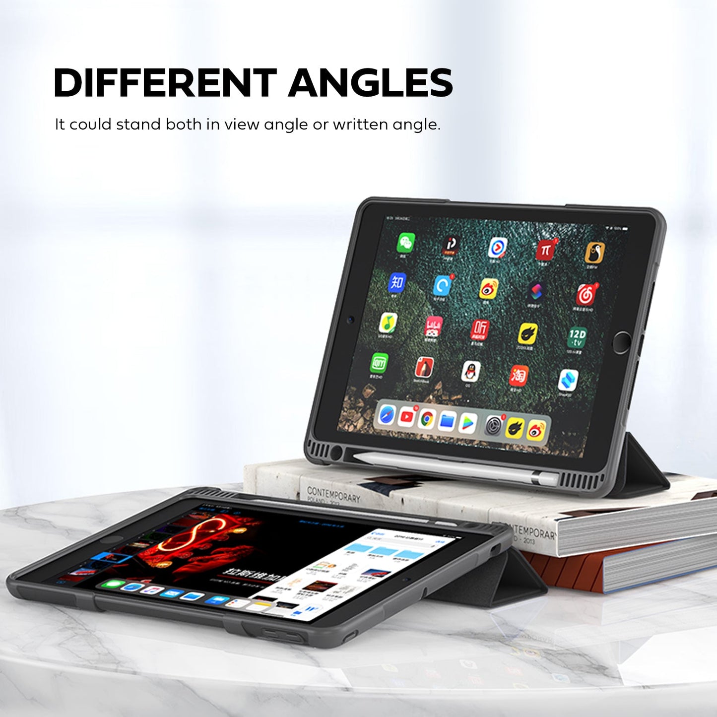 Tough On iPad 10th Gen (2022) 10.9" Case Smart Cover Black